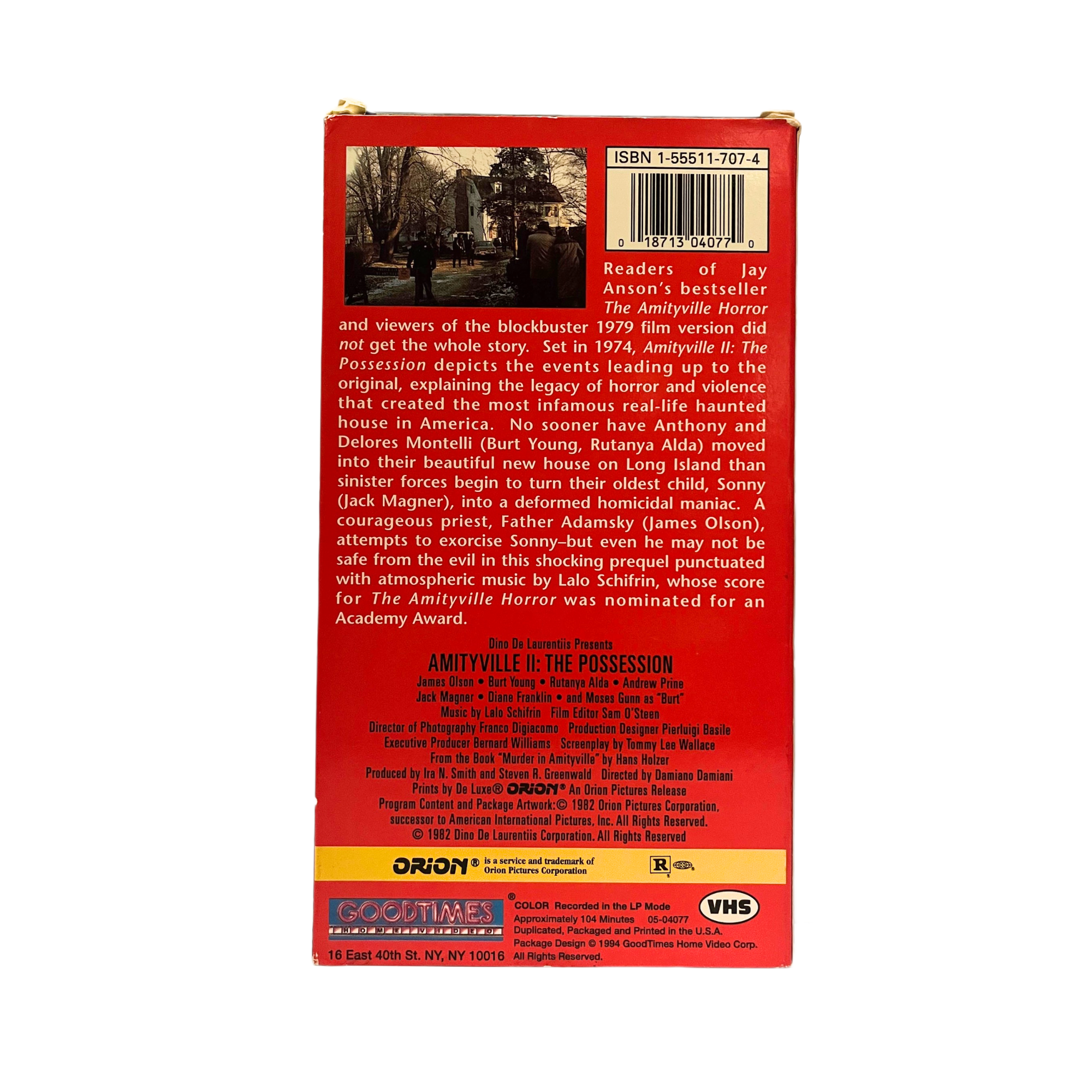 Amityville II: The Possession VHS Tape