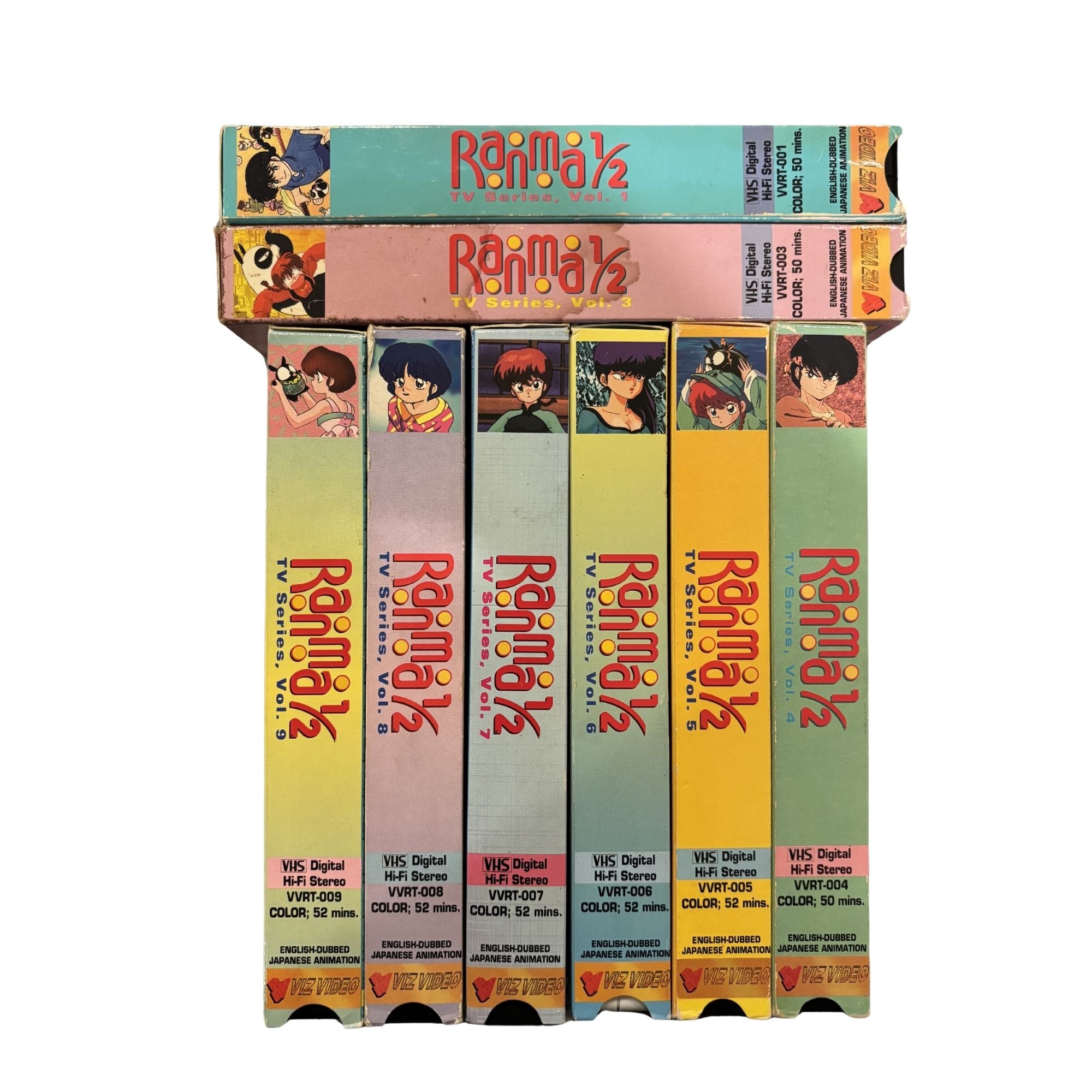 Ranma 1/2 TV Series (Missing Vol.2) VHS Tape Set