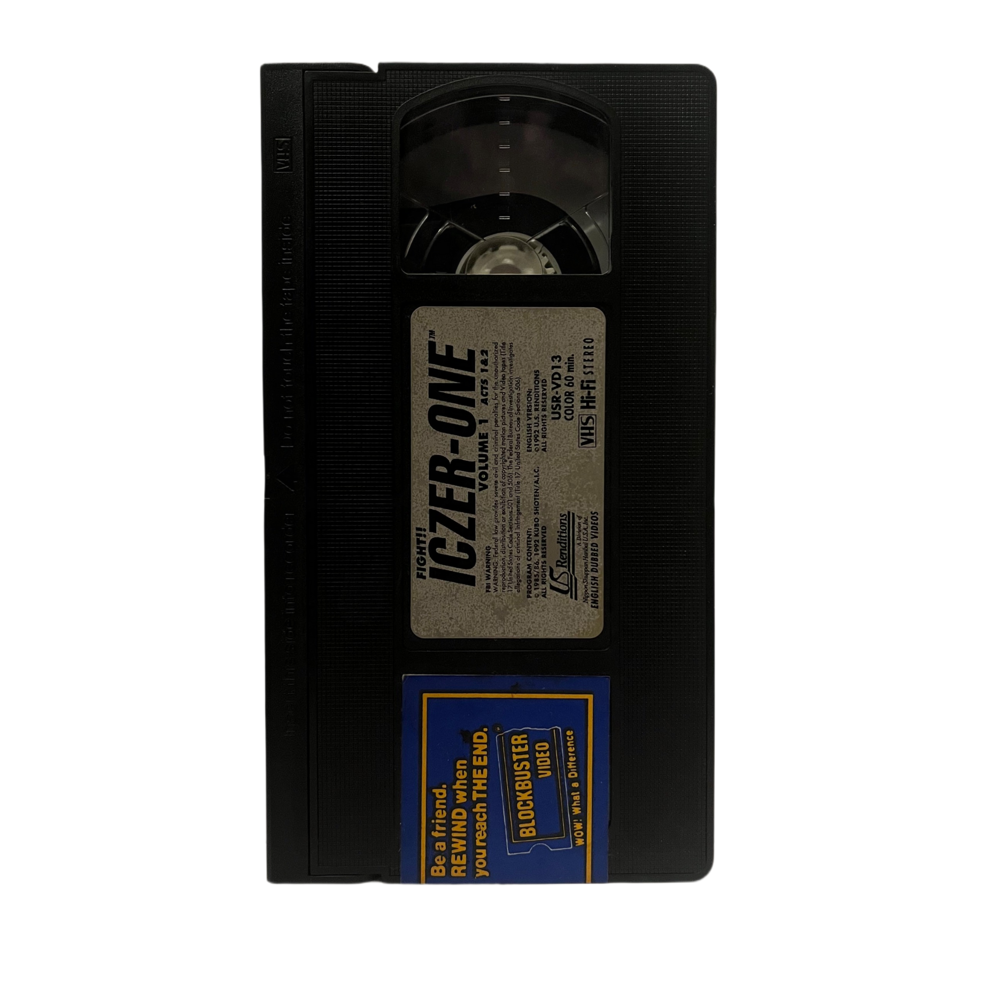 Iczer One Vol. 1 VHS Tape