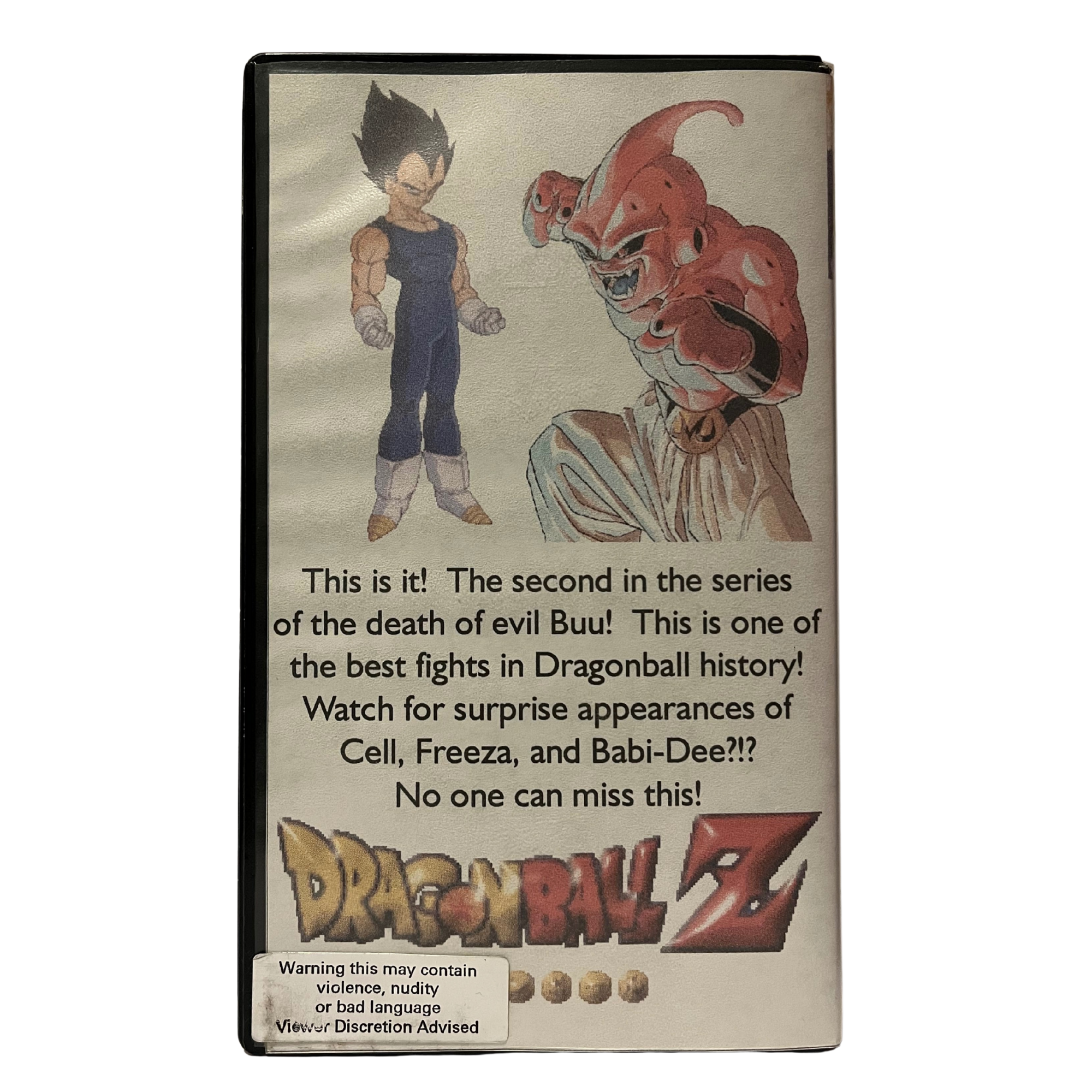 Dragon Ball Z Death Of Buu Fan 2 Sub VHS Tape