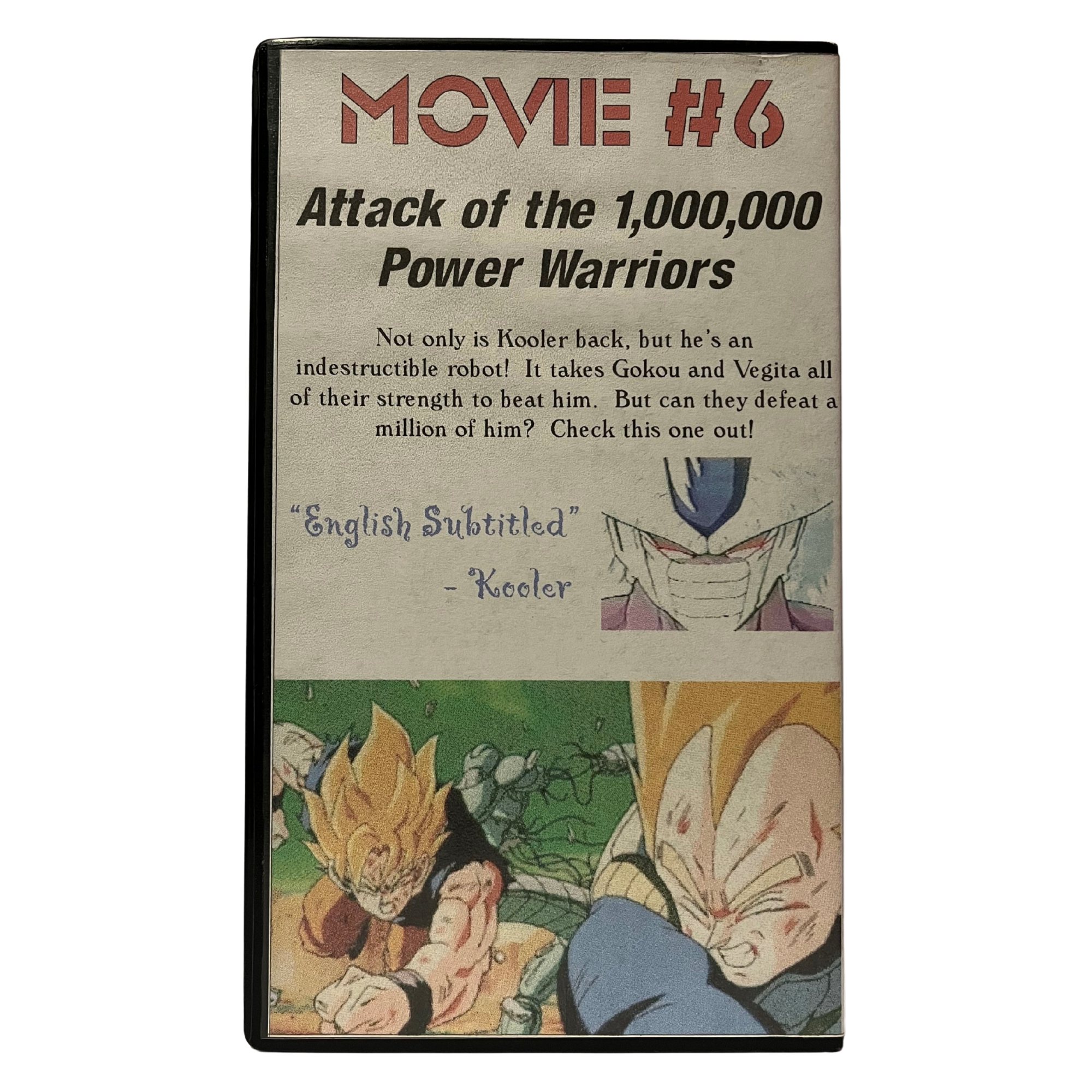 Dragon Ball Z Movie 6 Fan Sub VHS Tape