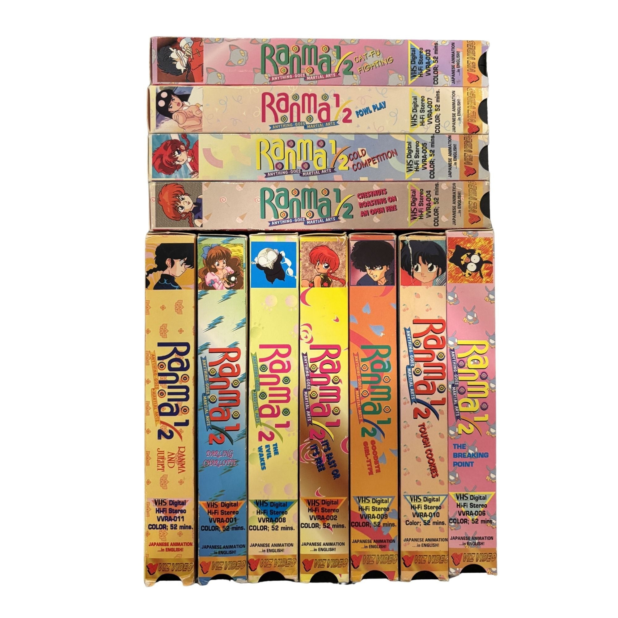 Ranma 1/2 Anything Goes Martial Arts Complete Season VHS Tape Set