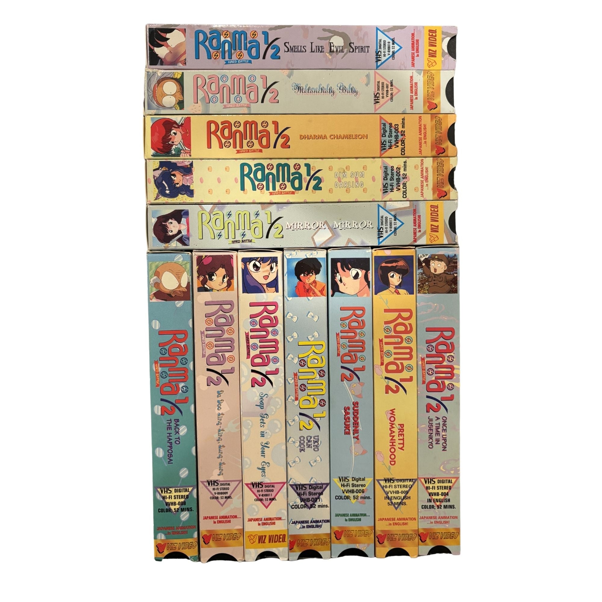 Ranma 1/2 Hard Battle Complete Season VHS Tape Set
