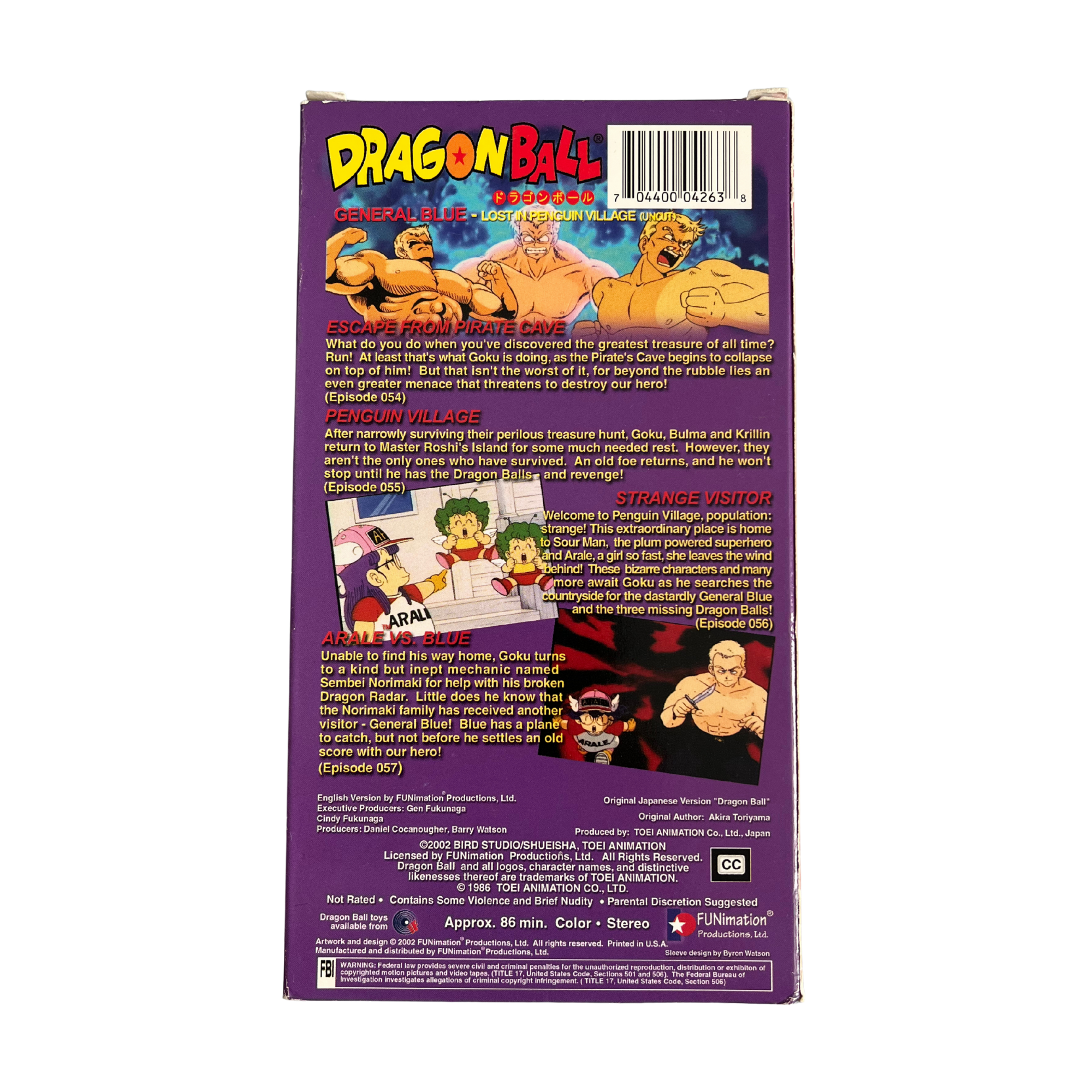 Dragon Ball: General Blue, Lost in Penguin Village (Uncut) VHS Tape