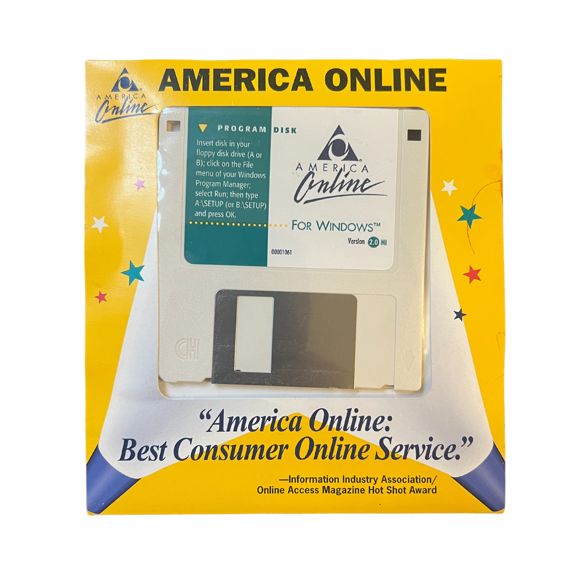 AOL Version 2.0 Floppy Disc (sealed)