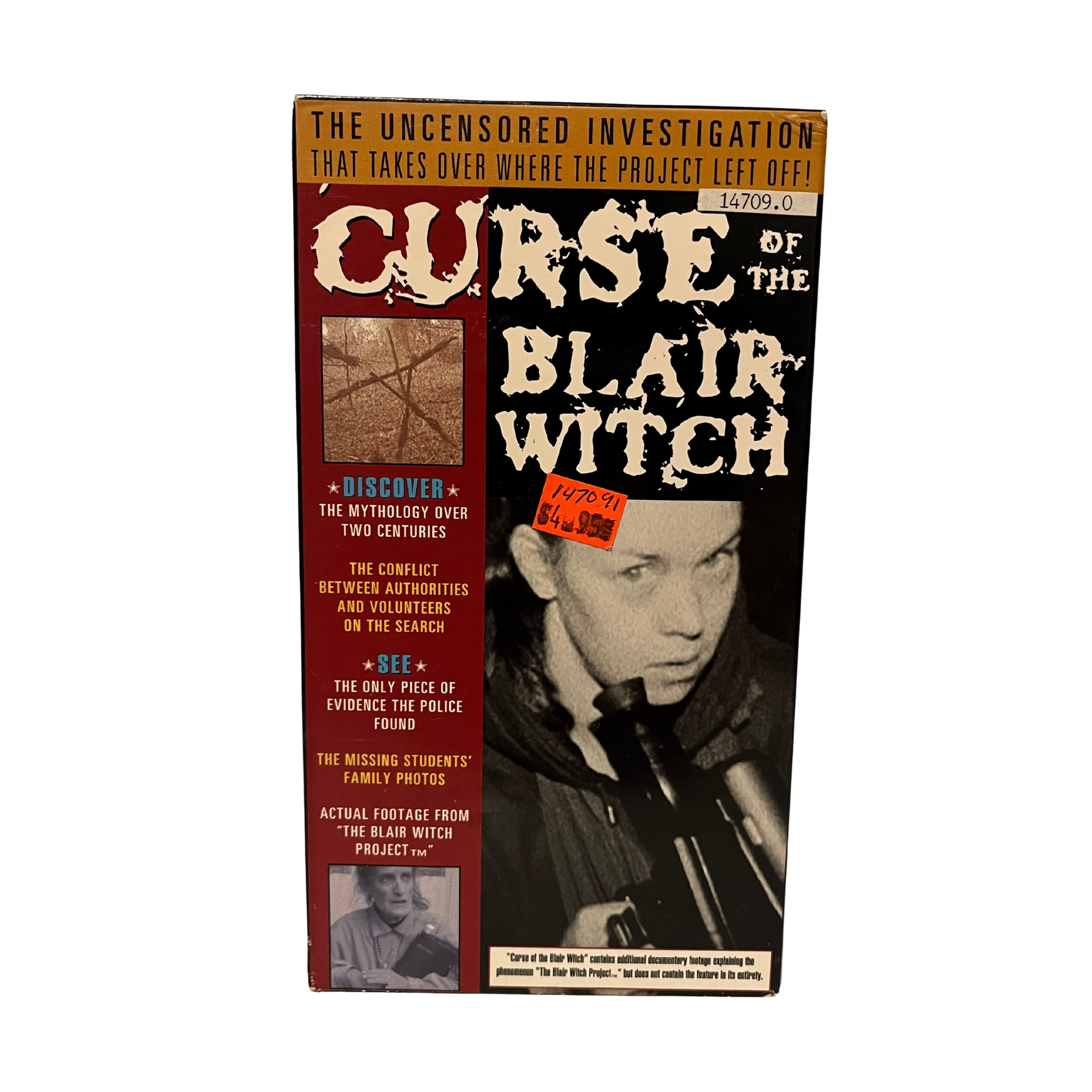 Curse Of The Blair Witch VHS Tape