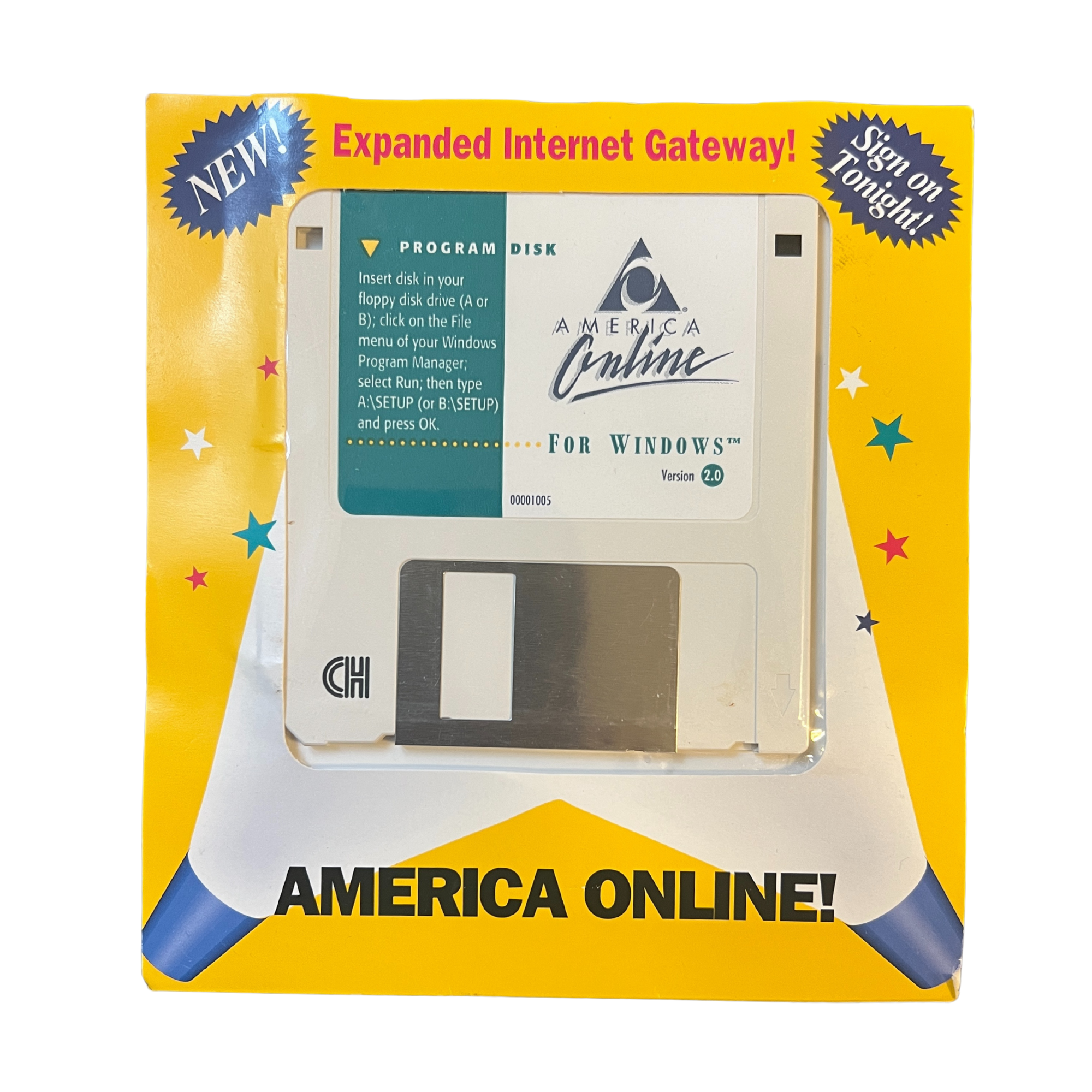 AOL Version 2.0 Floppy Disc (sealed)