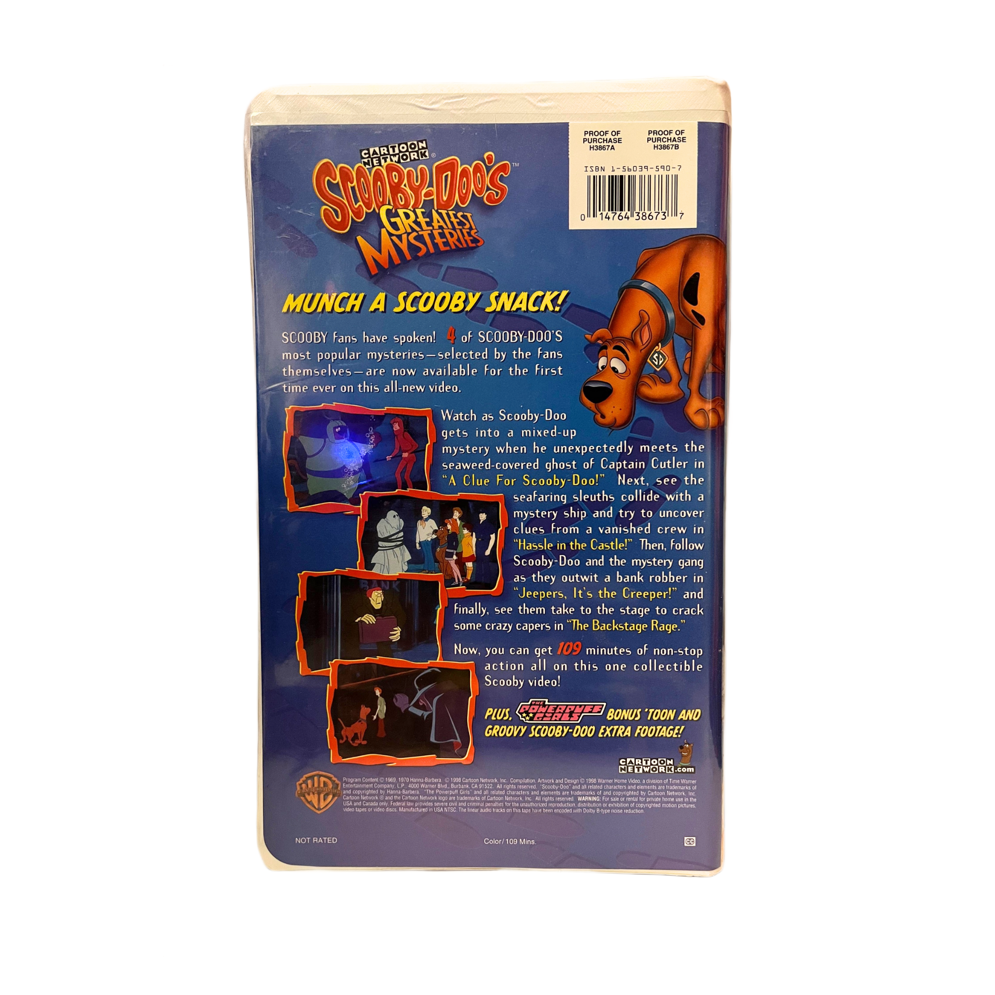 Scooby-Doo's Greatest Mysteries VHS Tape