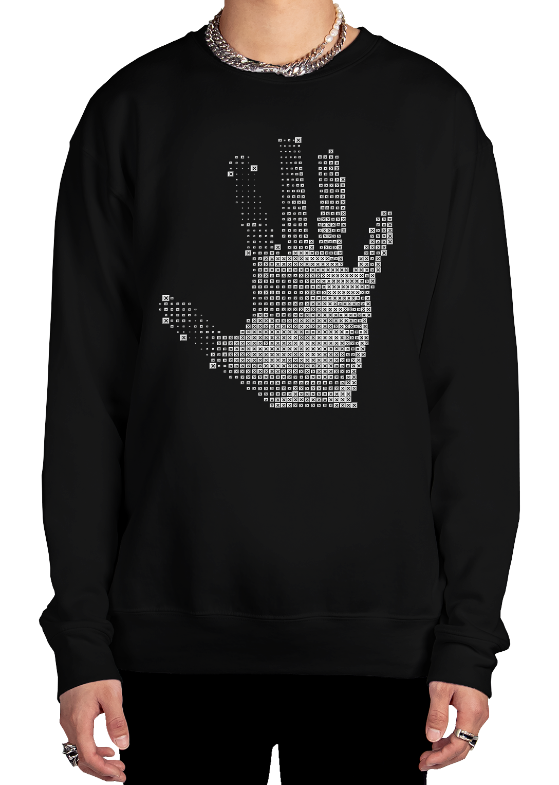 Digital Handprint Sweatshirt