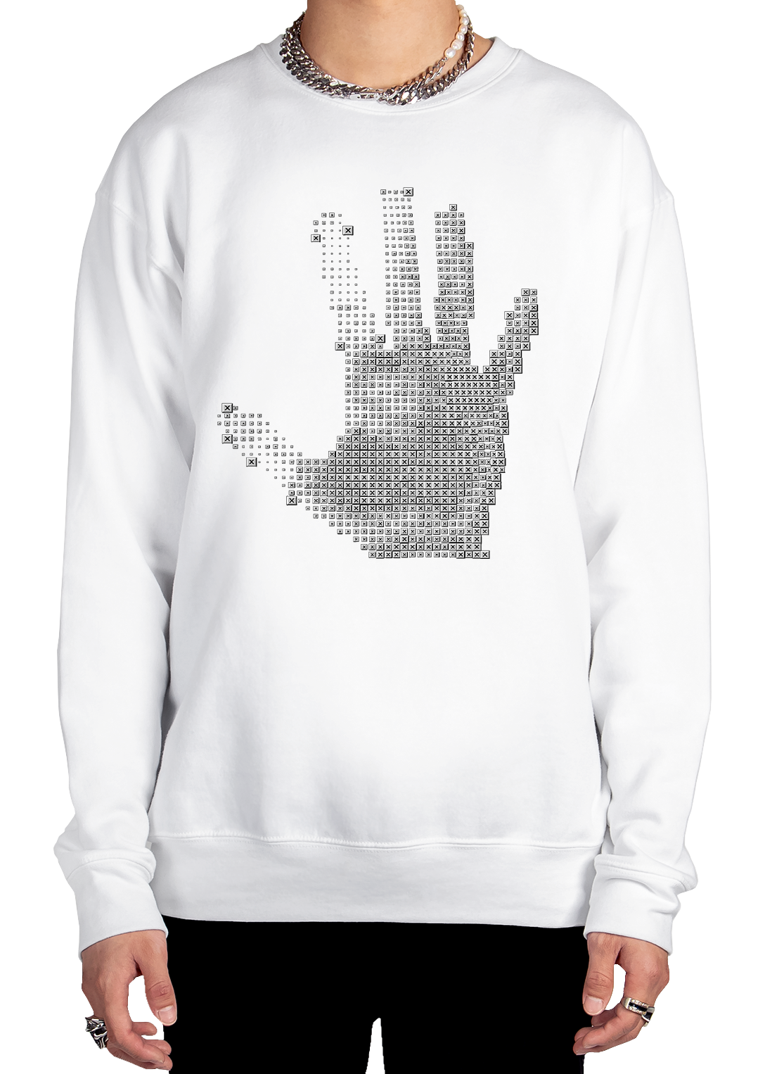Digital Handprint Sweatshirt