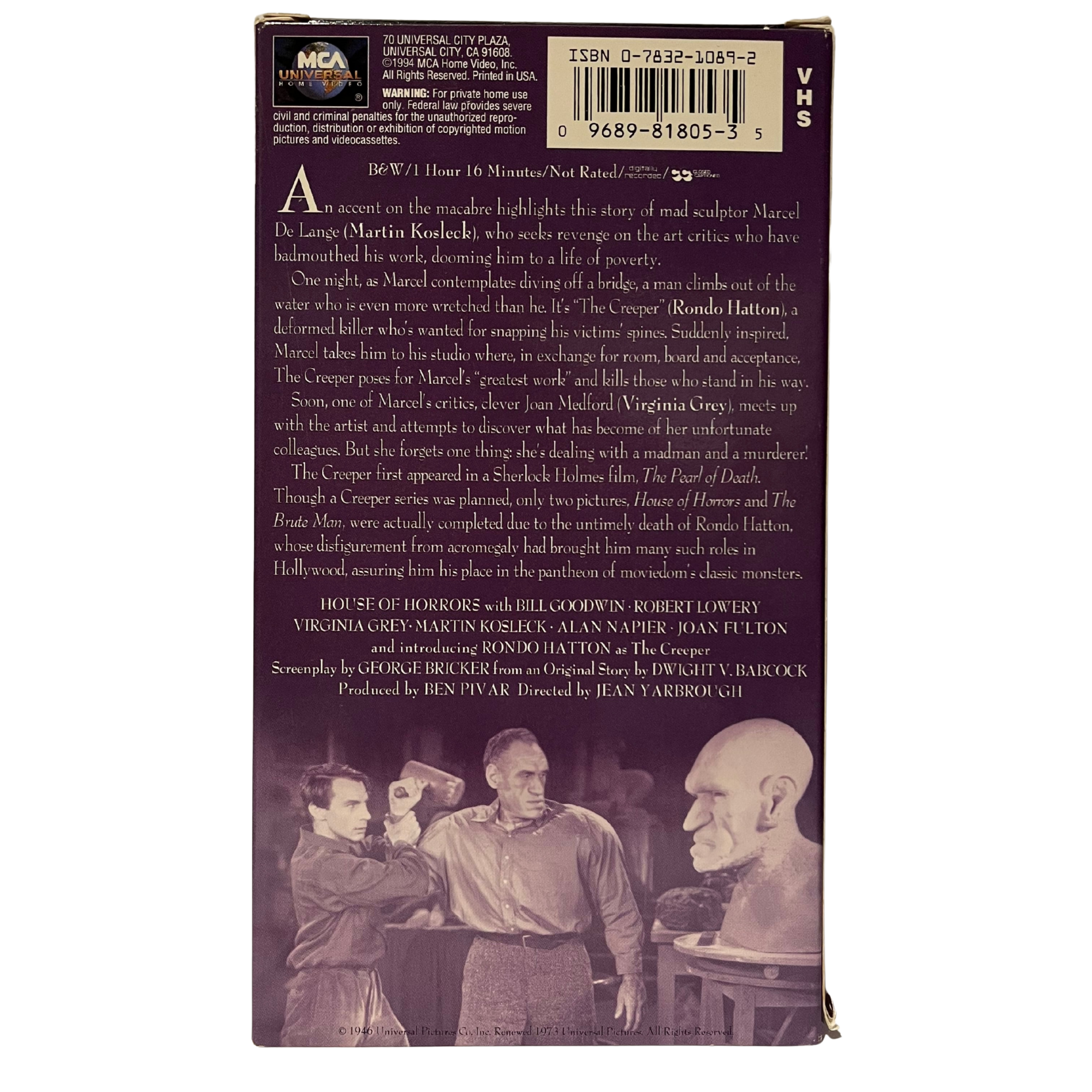 House of Horrors VHS Tape