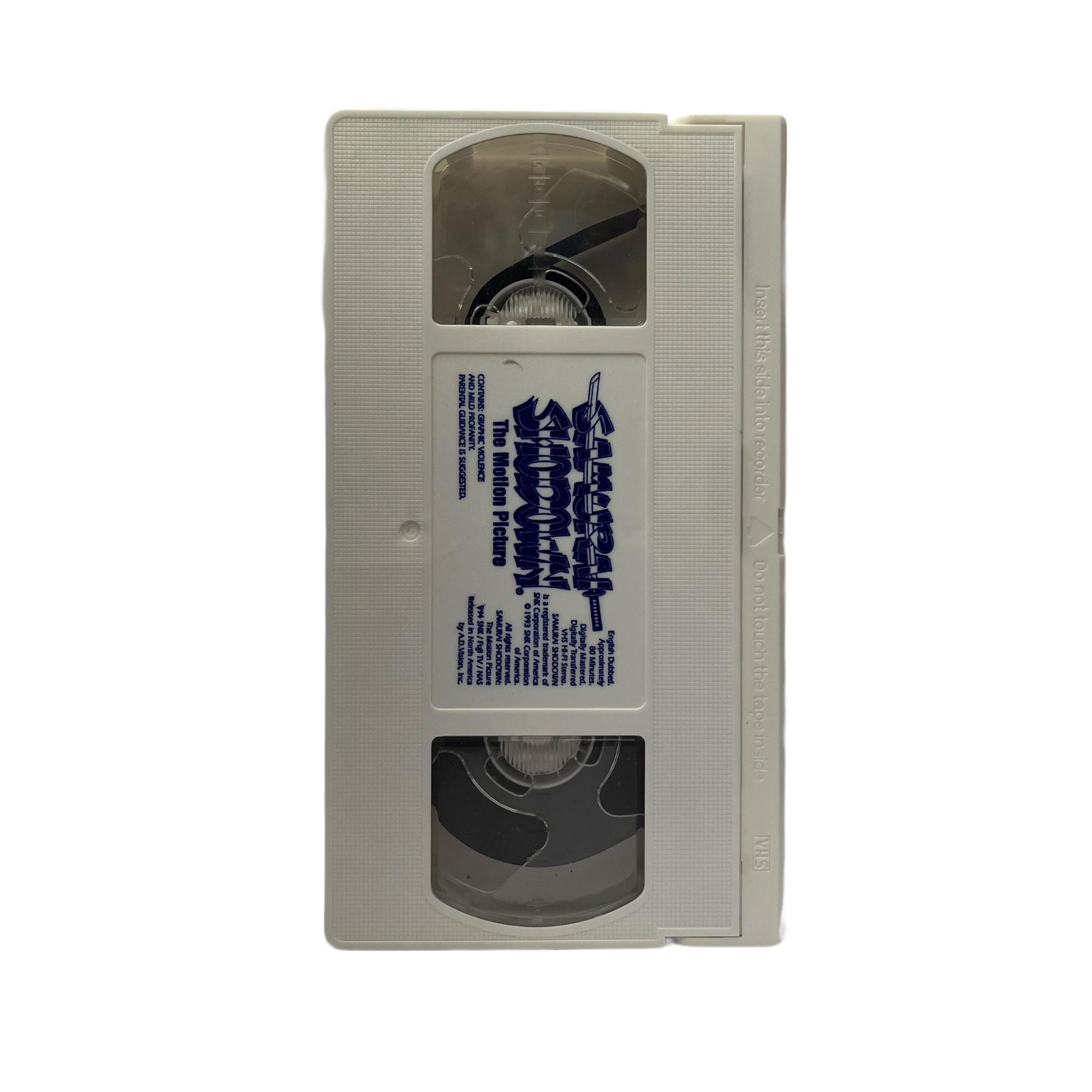 Samurai Showdown: The Motion Picture VHS Tape