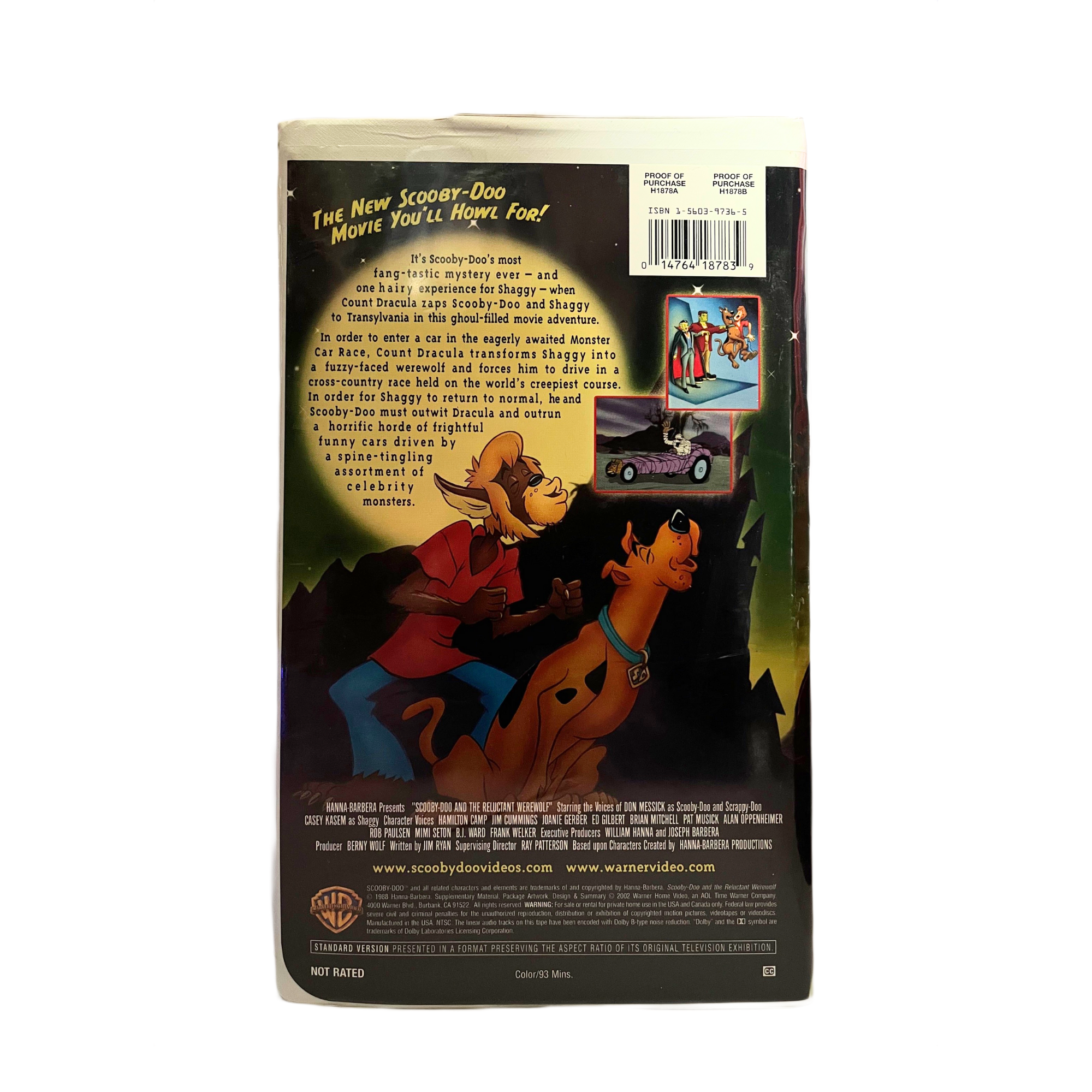 Scooby-Doo and the Reluctant Werewolf VHS Tape