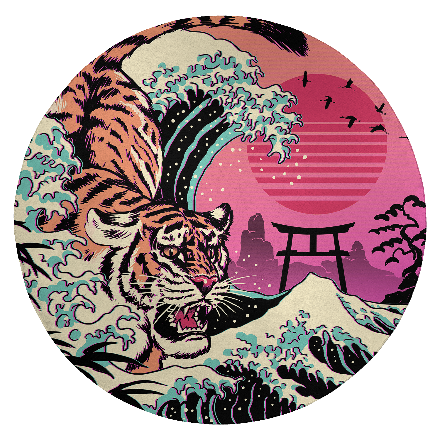Fierce Wave Rug
