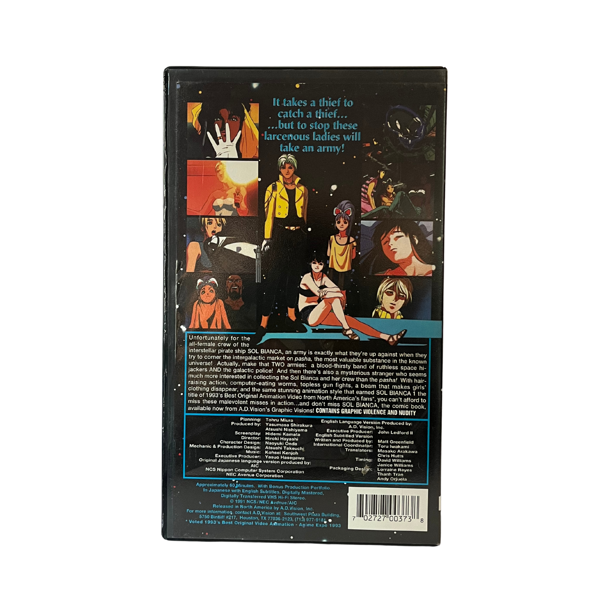 Sol Bianca 2 VHS Tape