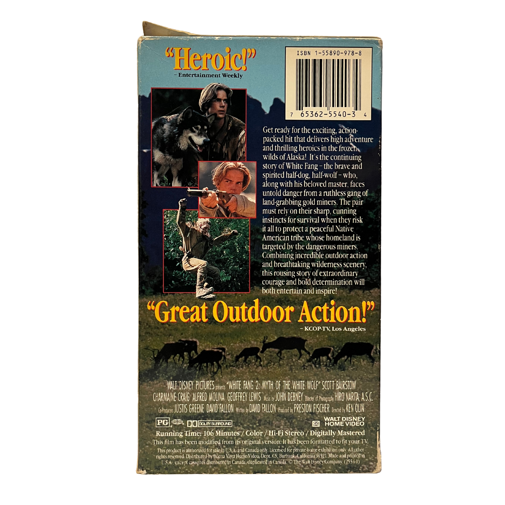 White Fang 2 VHS Tape