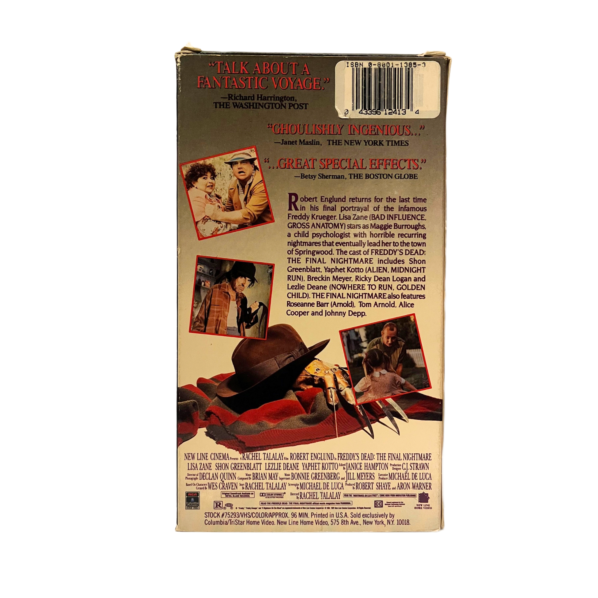 Freddy's Dead: The Final Nightmare VHS Tape