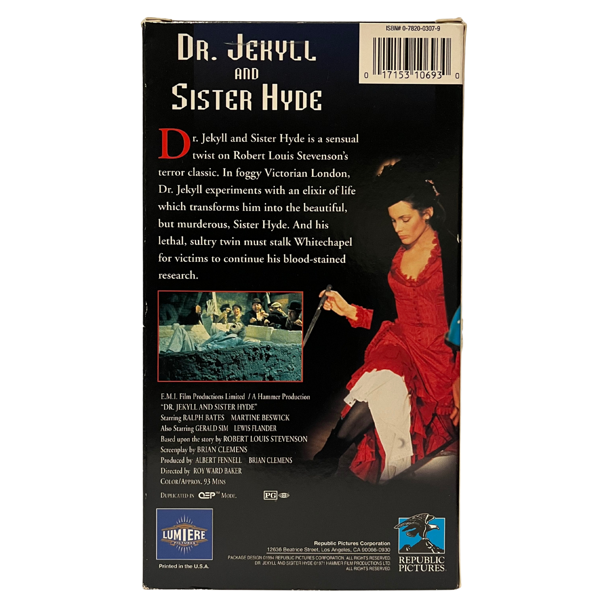 Dr. Jekyll And Sister Hyde VHS Tape