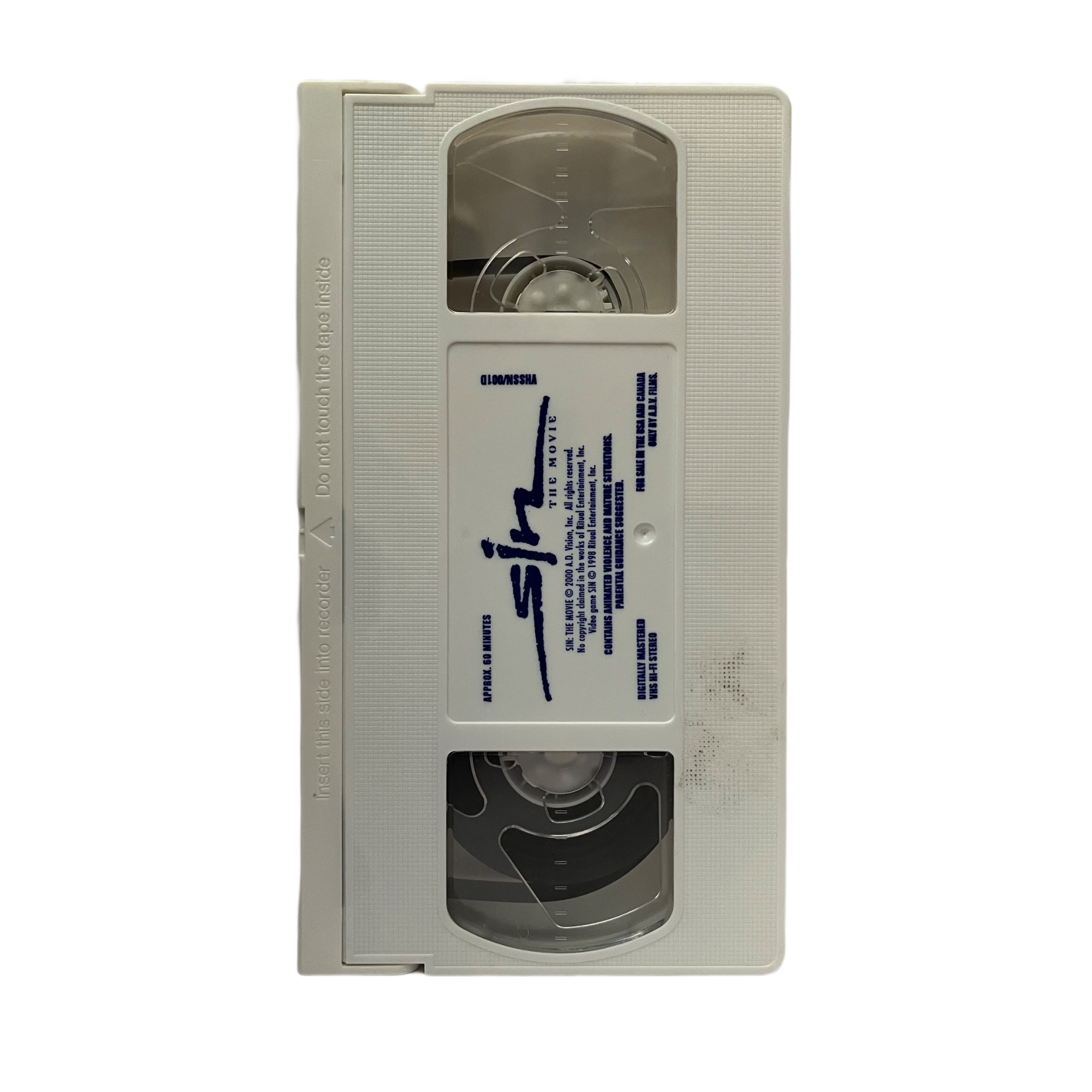 Sin: The Movie VHS Tape