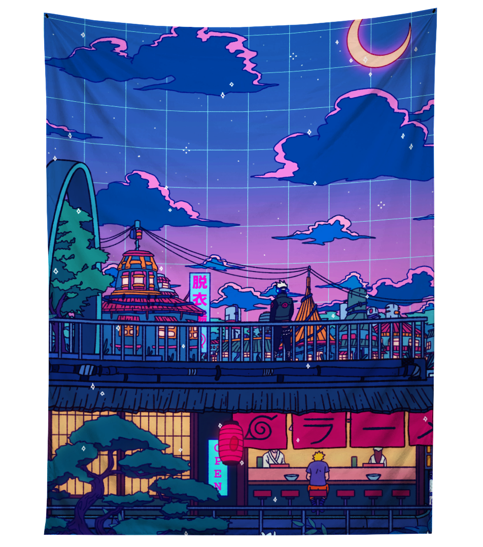 Ramen Village Tapestry