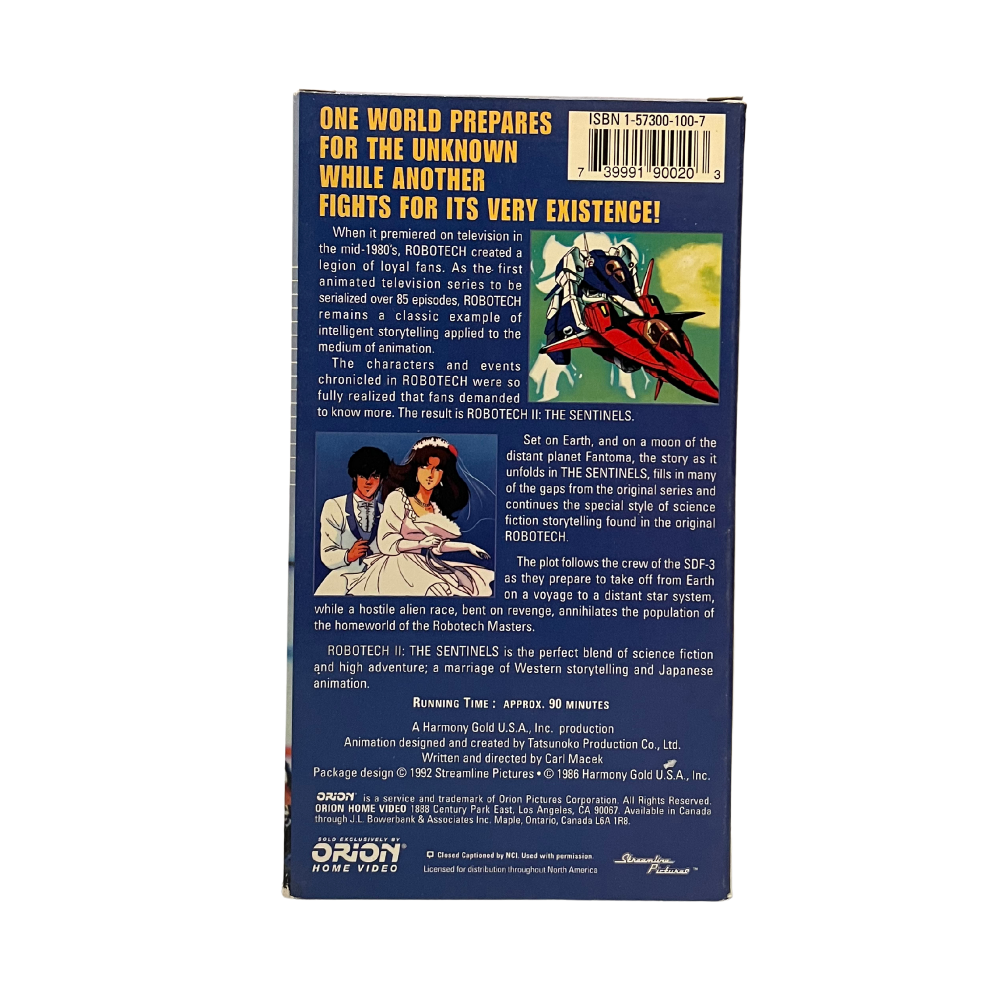 Robotech 2 The Sentinels VHS Tape