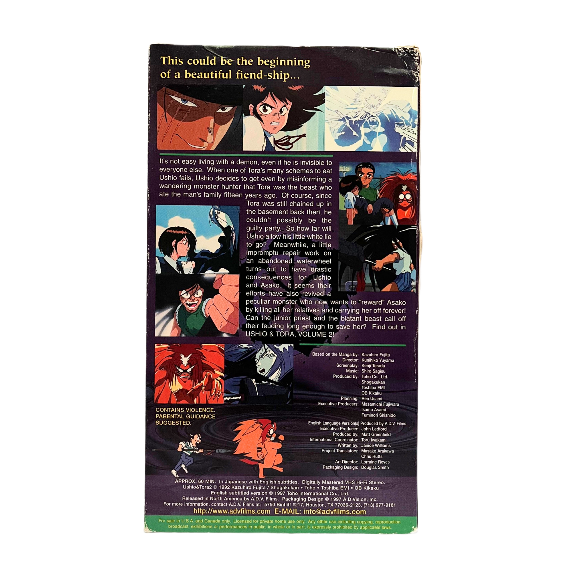 Ushio & Tora Vol. 2 VHS Tape