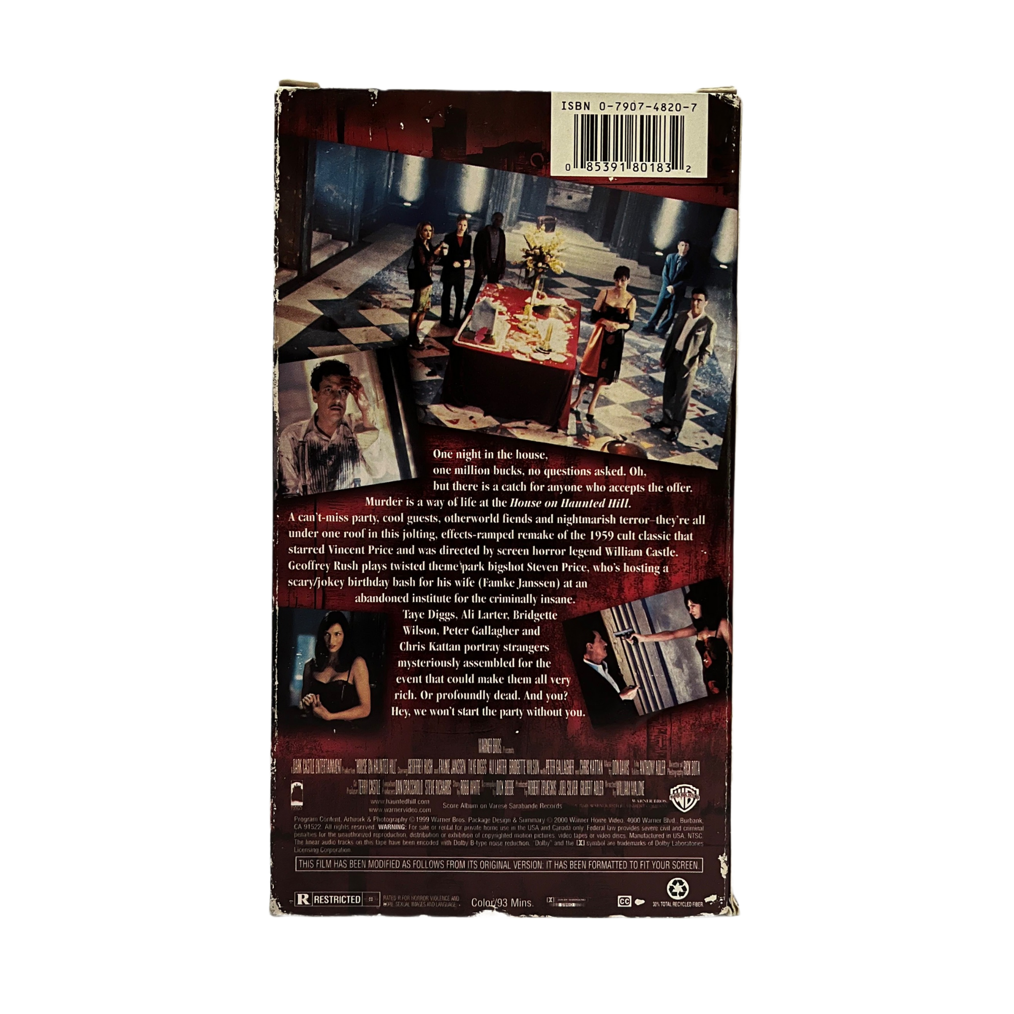 House On Haunted Hill VHS Tape