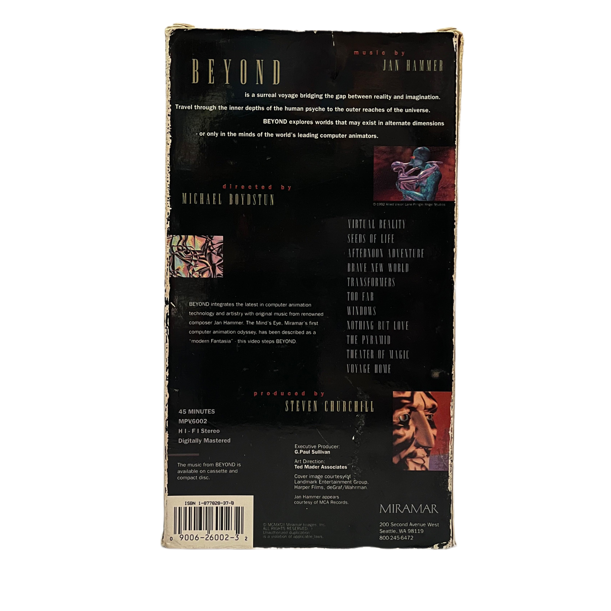 Beyond The Mind's Eye: A Computer Animation Odyssey VHS Tape