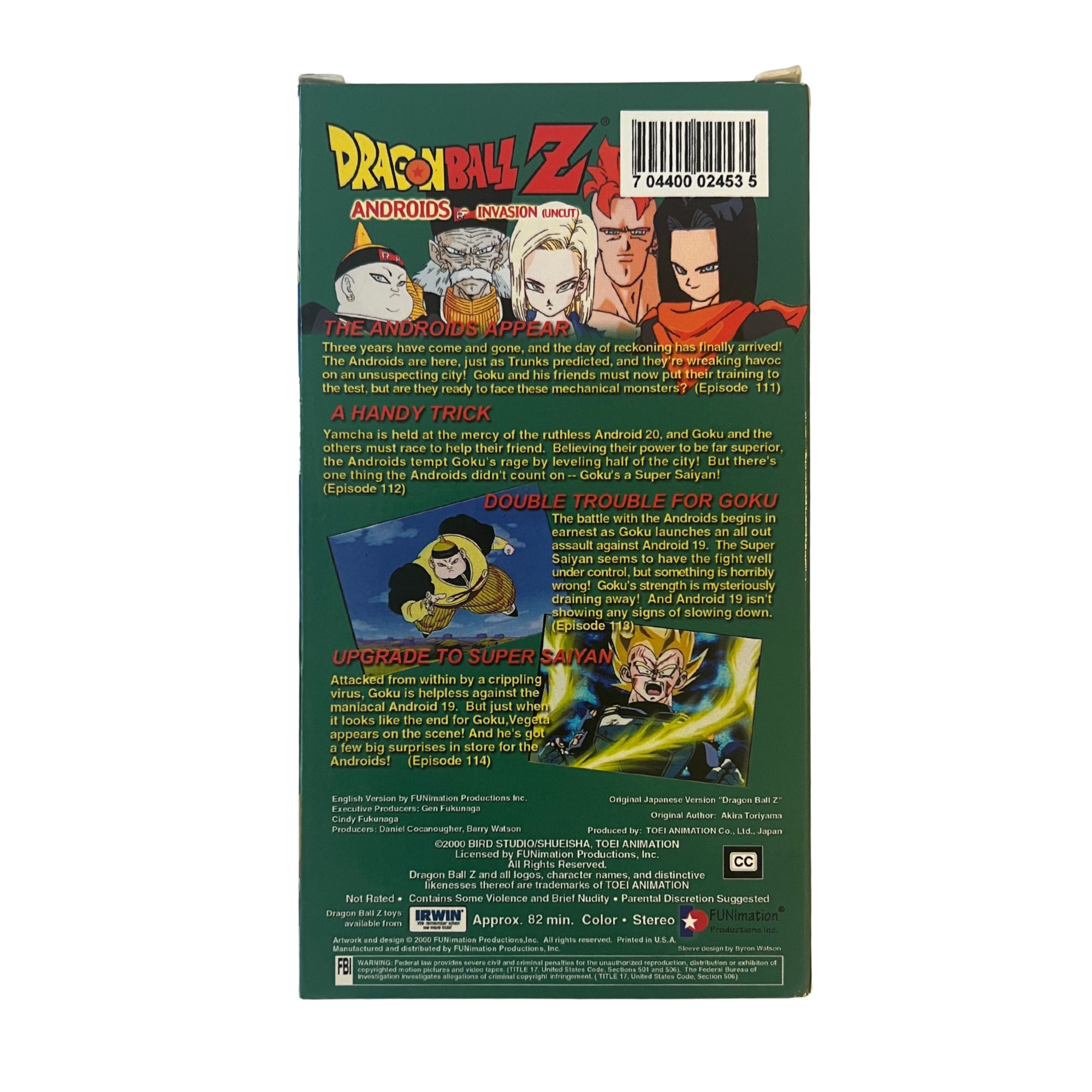 Dragon Ball Z: Androids, Invasion (uncut) VHS Tape