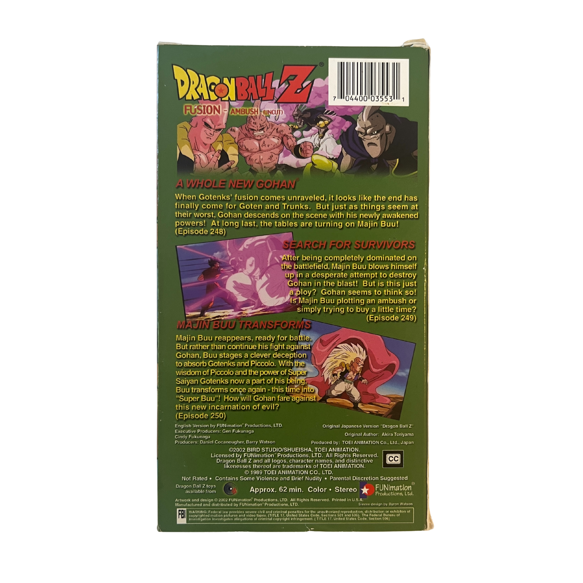 Dragon Ball Z: Fusion, Ambush VHS Tape