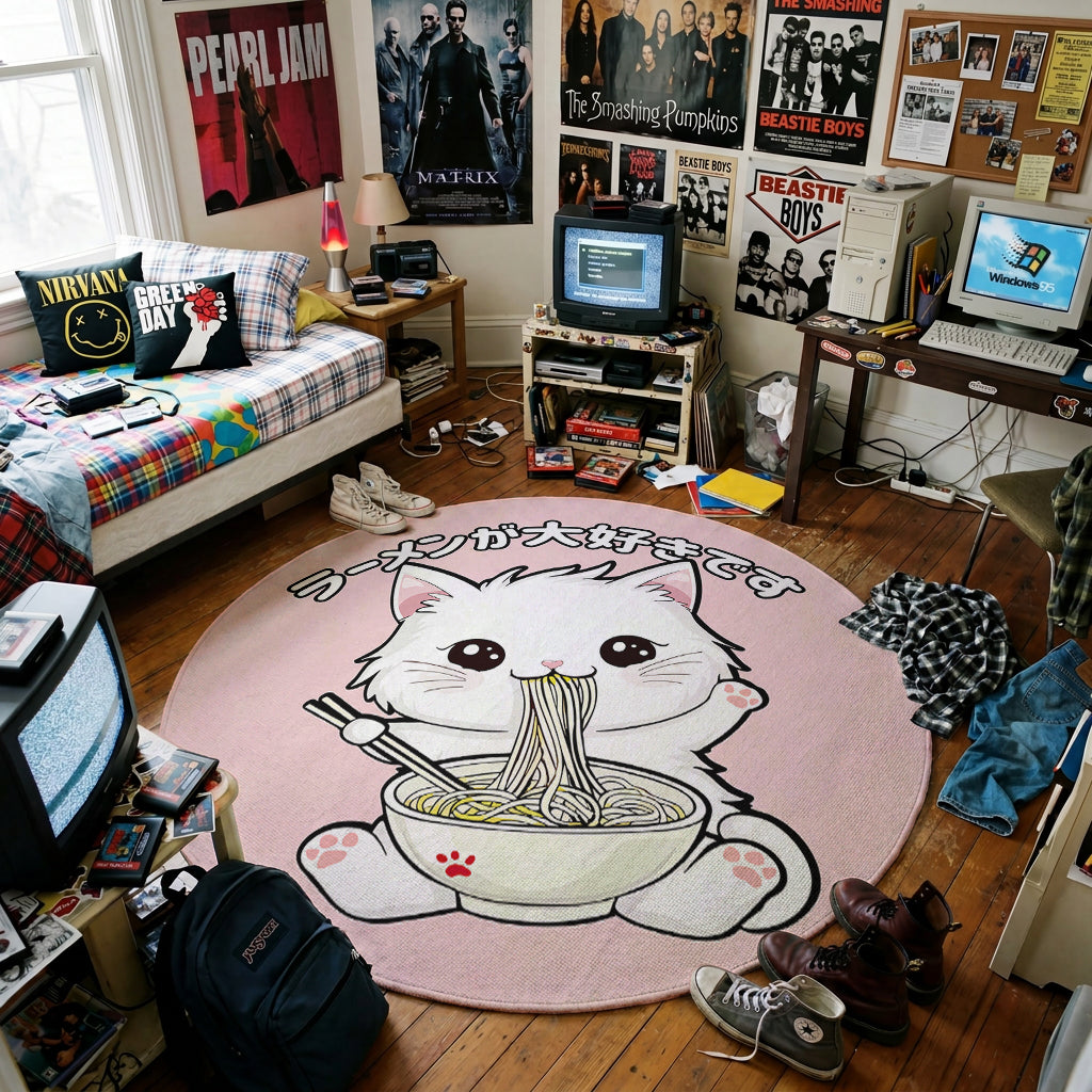 Ramen Neko Rug