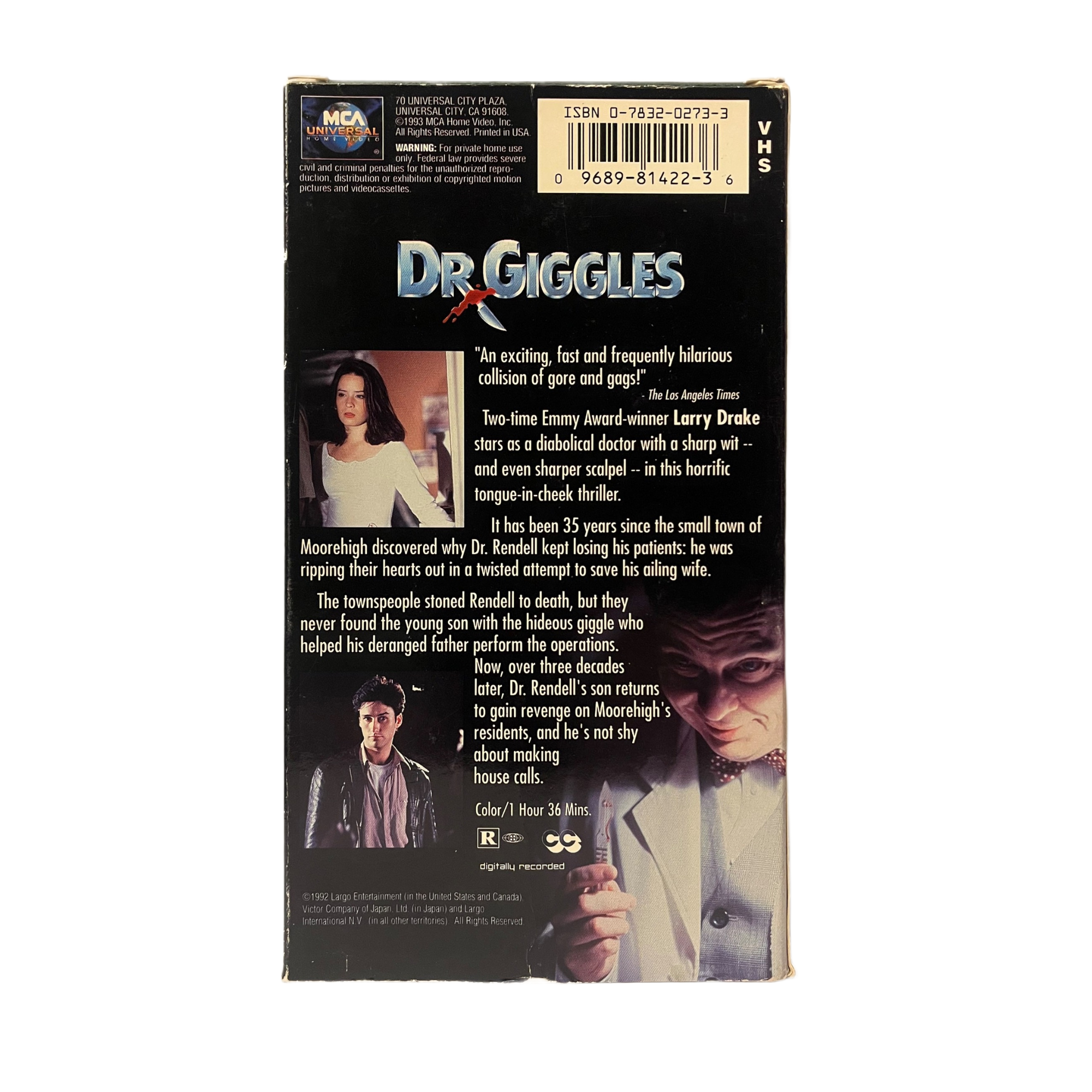 Dr. Giggles VHS Tape