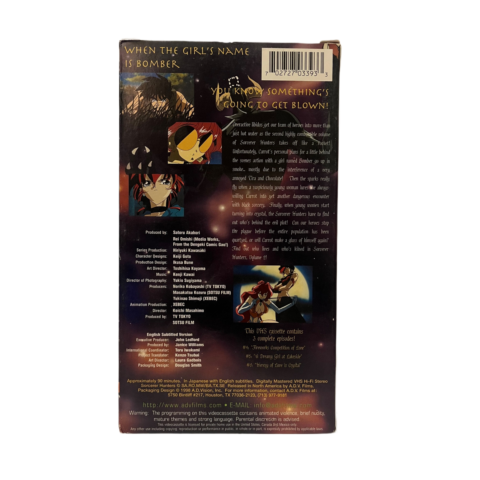 Sorcerer Hunters Vol. 2 VHS Tape