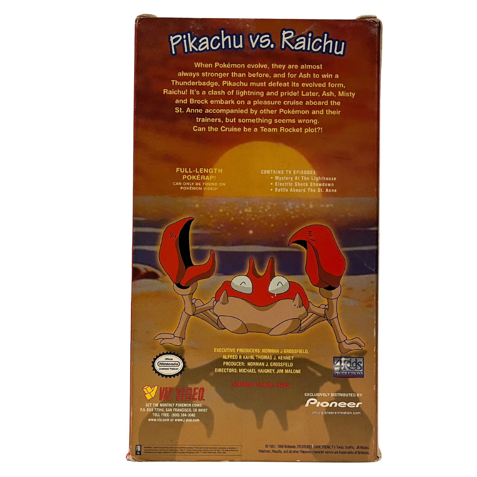 Pokemon Thunder Shock VHS Tape