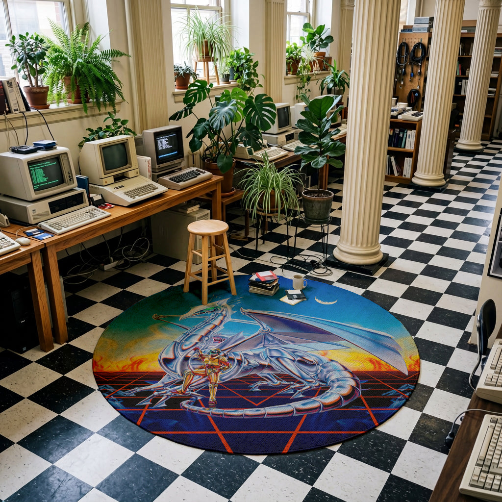 Reflections On The Grid Rug