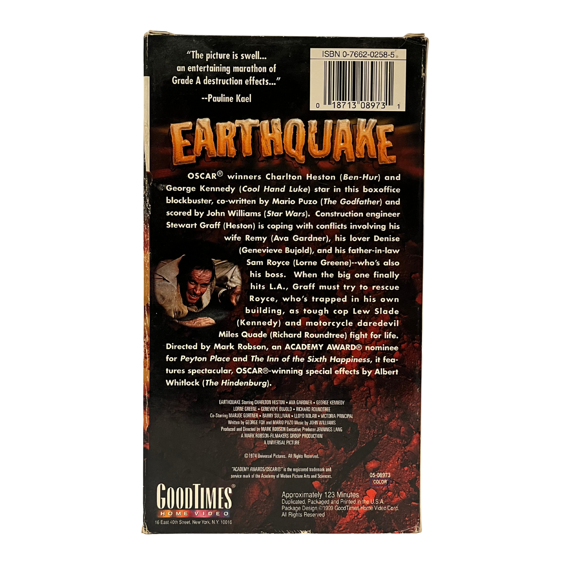 Earthquake VHS Tape