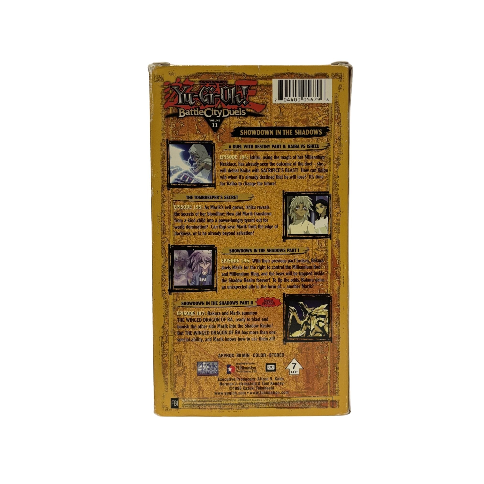 Yu-Gi-Oh! Showdown In the Shadows VHS Tape