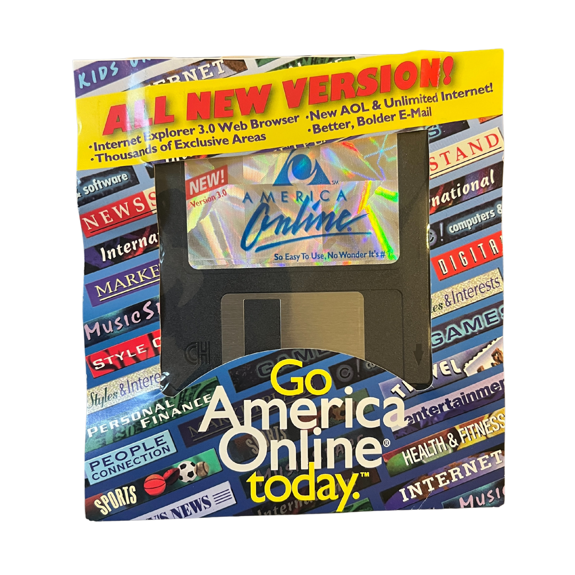 AOL Holographic V 3.0 Floppy (sealed)