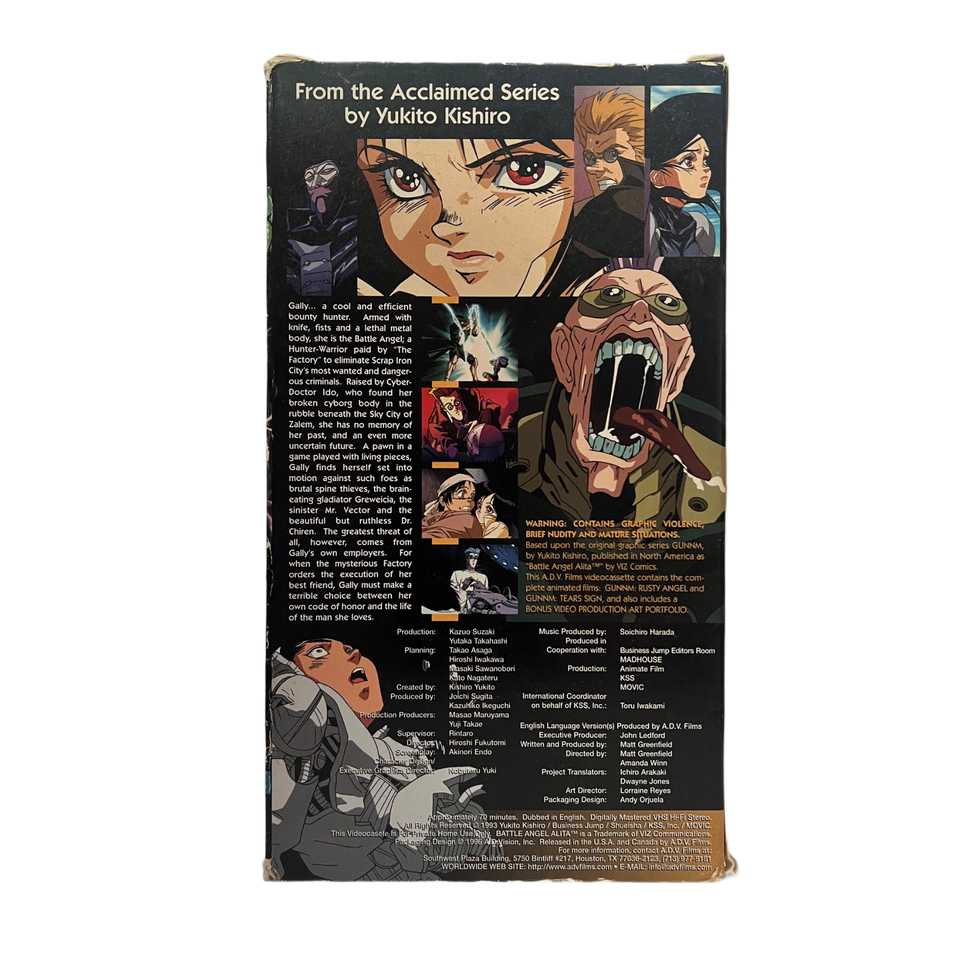 Battle Angel VHS Tape