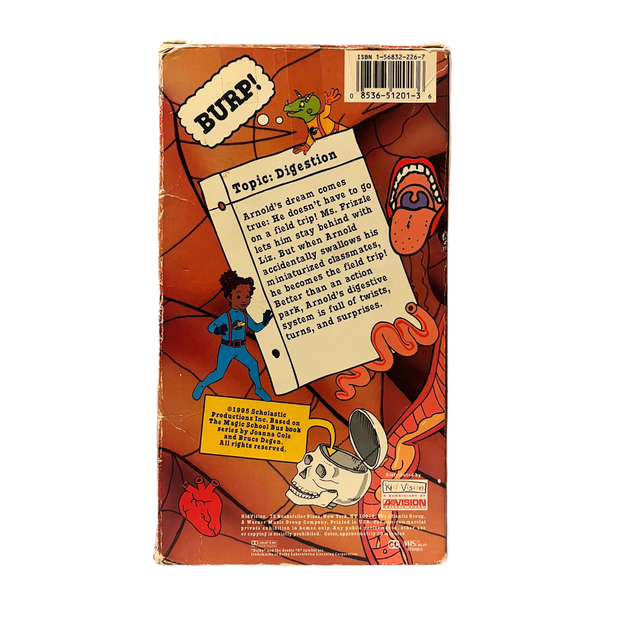 The Magic School Bus: For Lunch VHS Tape