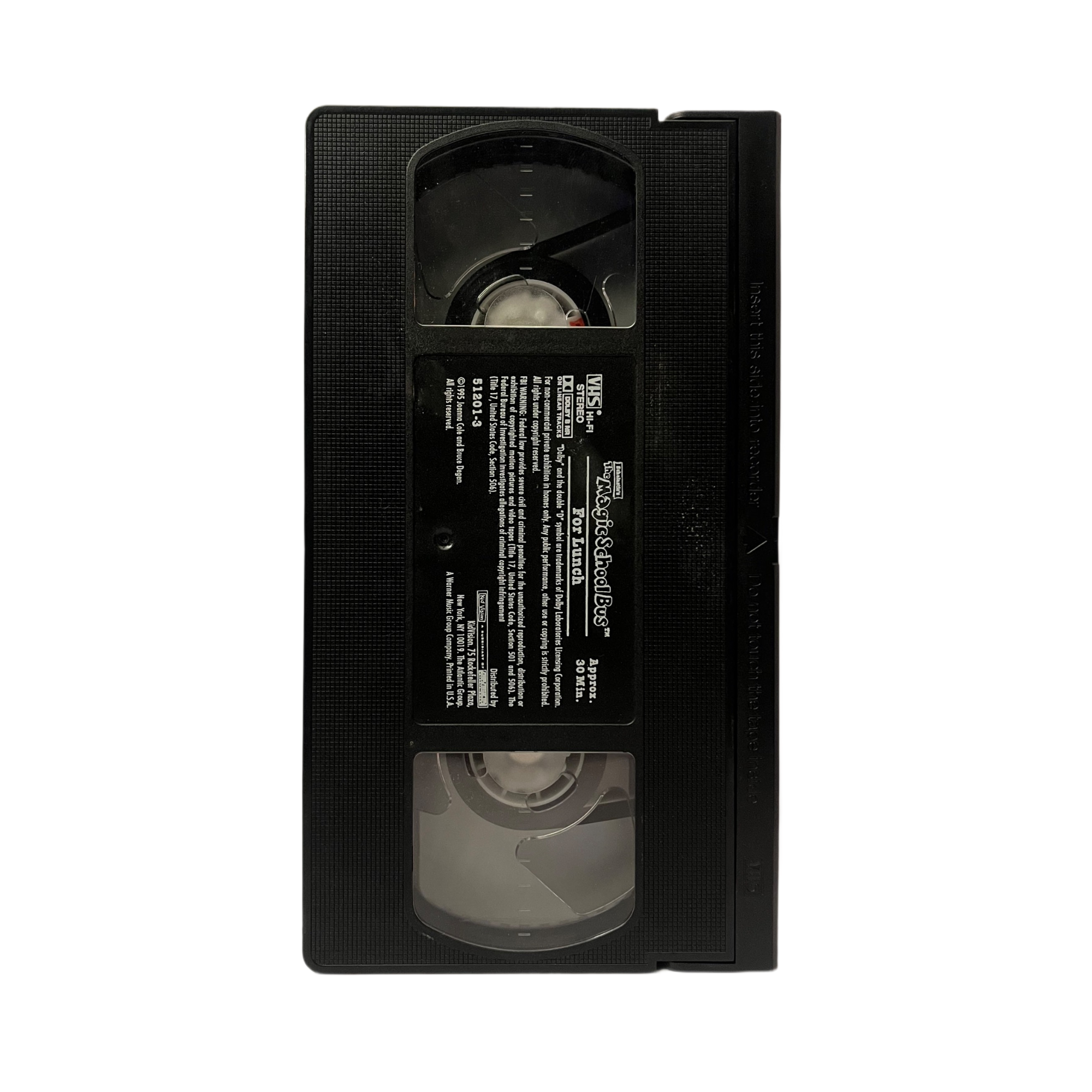 The Magic School Bus: For Lunch VHS Tape