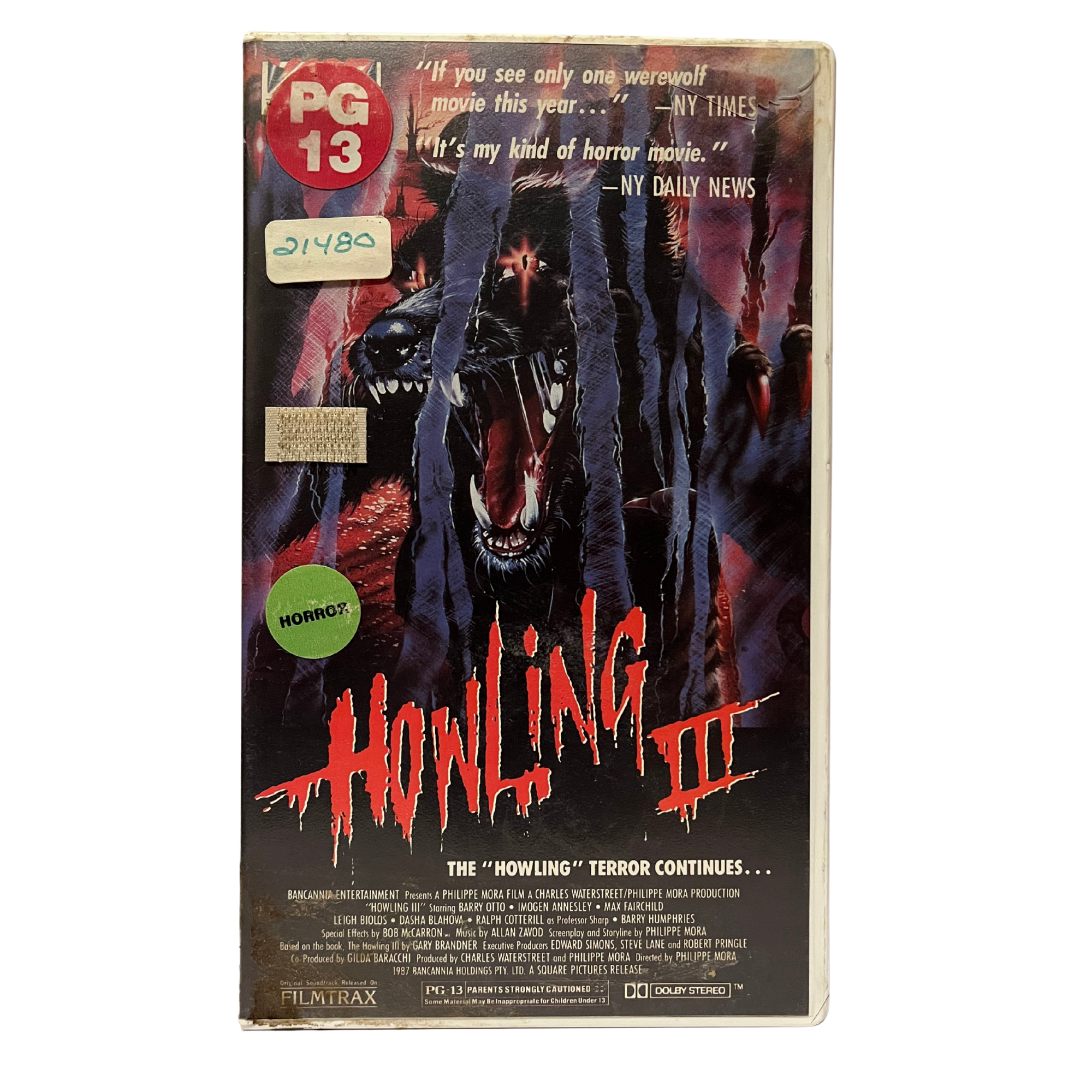 Howling III VHS Tape