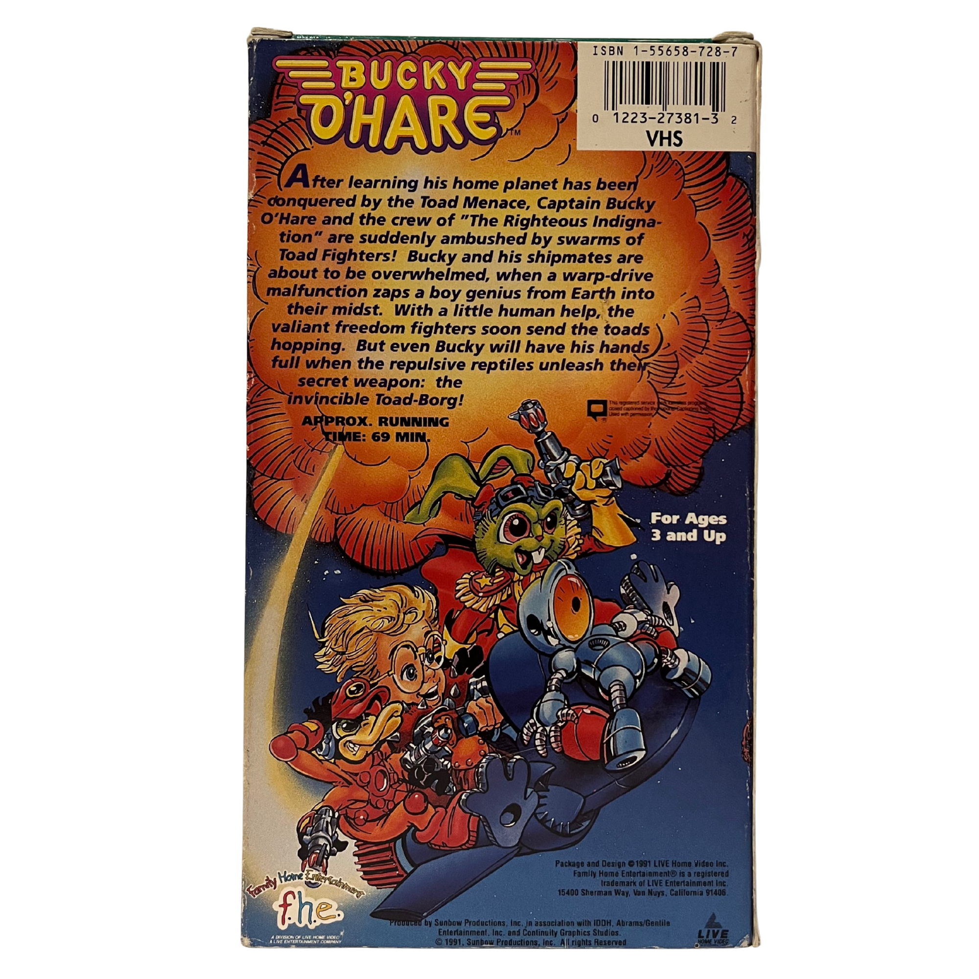 Bucky O'hare The Toad Menace VHS Tape