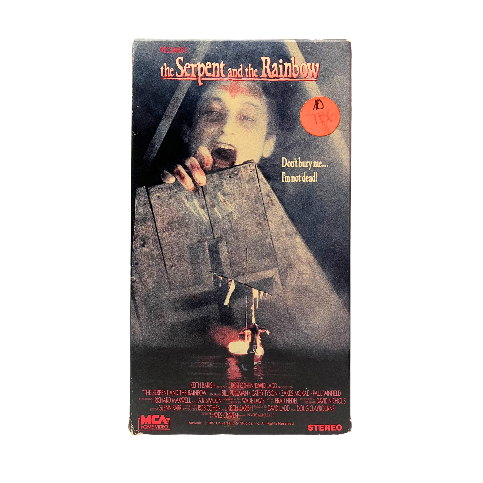 The Serpent And The Rainbow VHS Tape