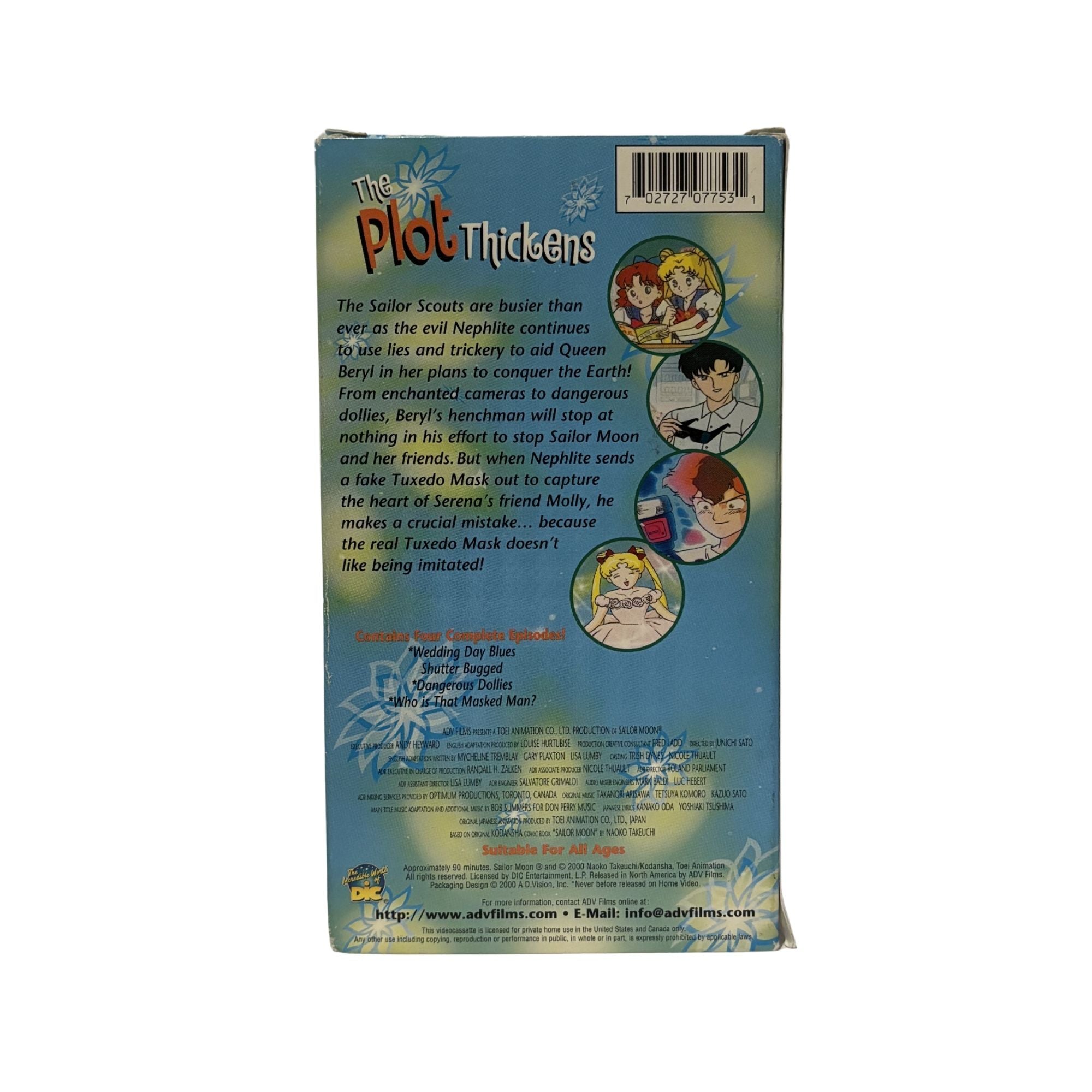 Sailor Moon: Mysterious Tuxedo Mask VHS Tape