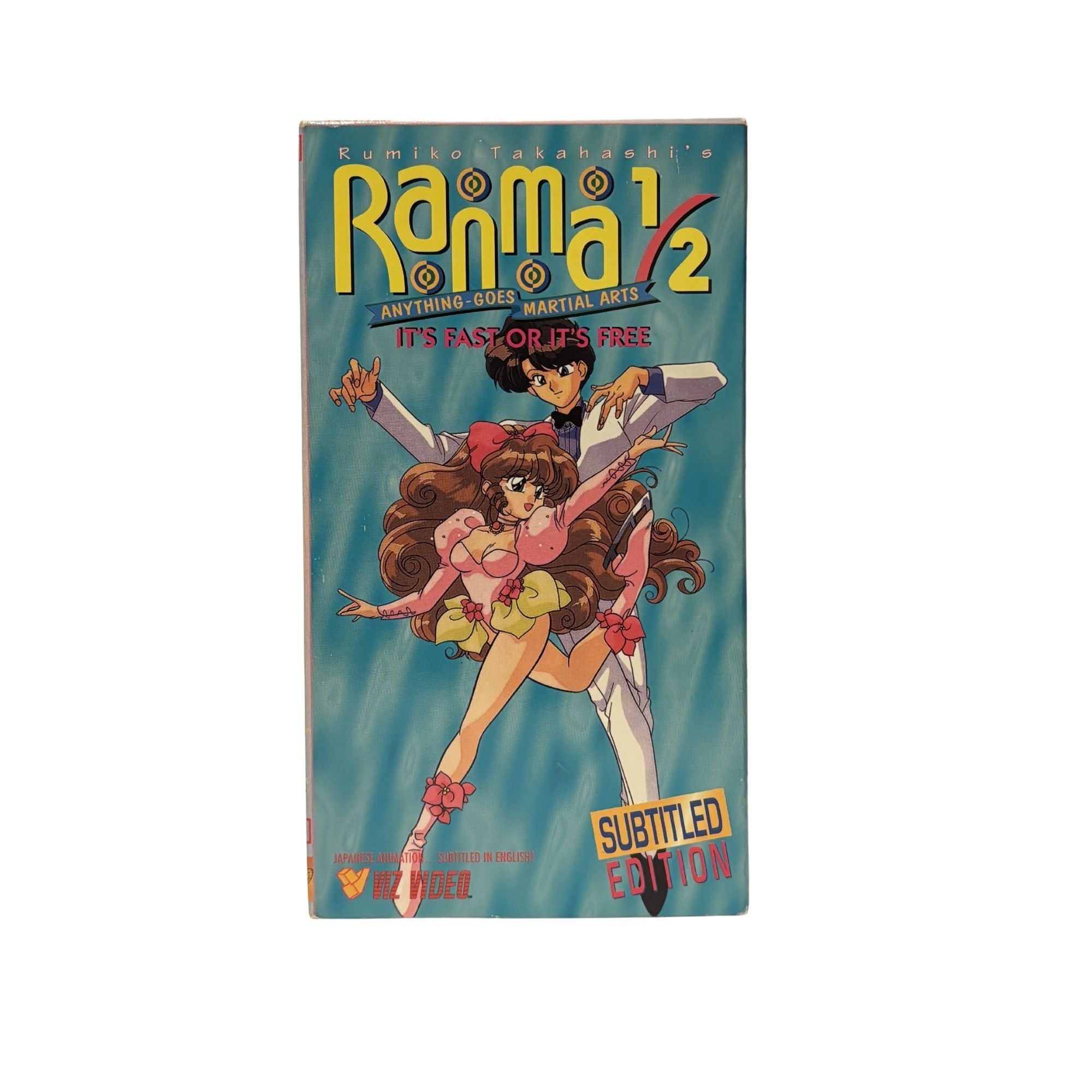 Ranma 1/2 It's Fast or it's Free VHS Tape