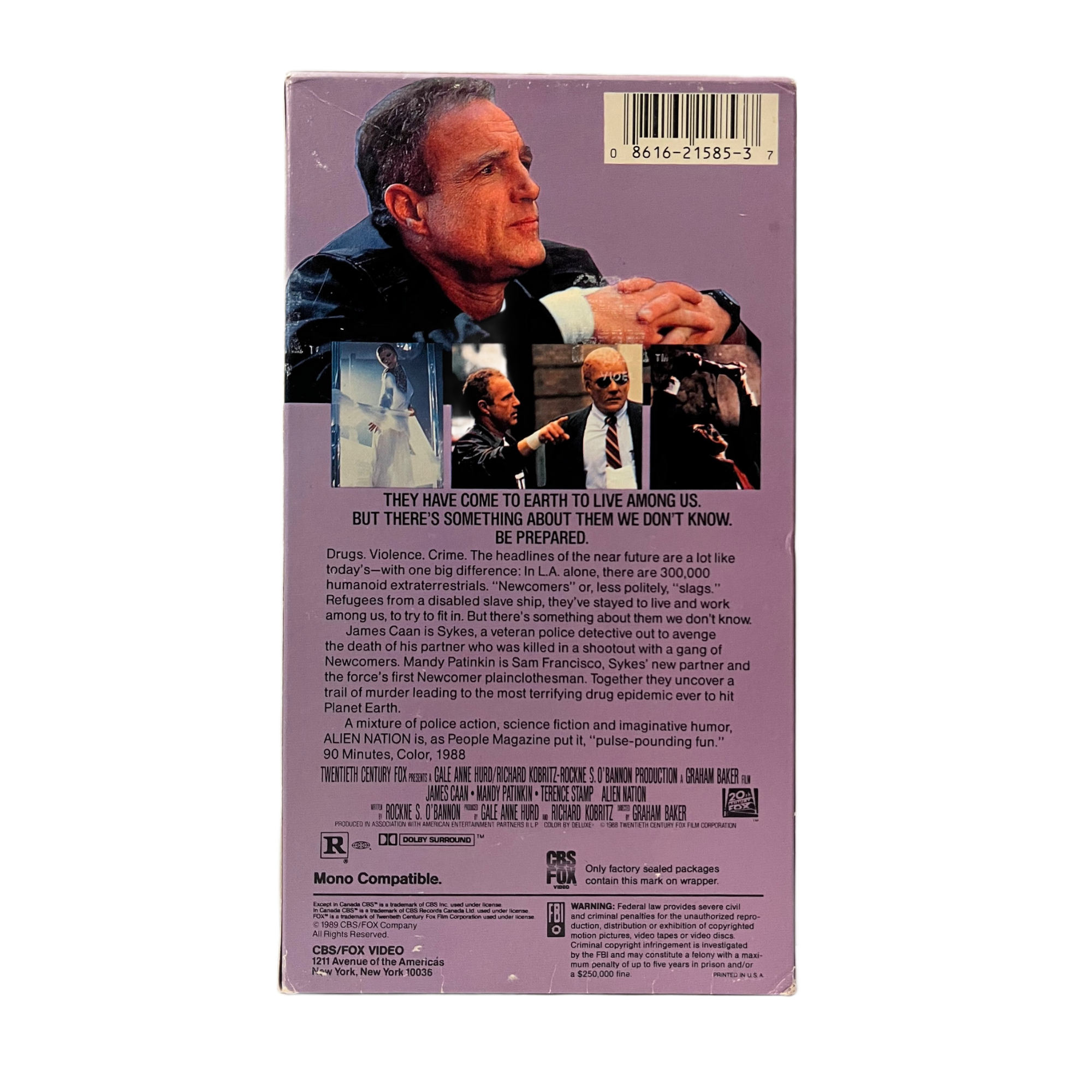 Alien Nation VHS Tape