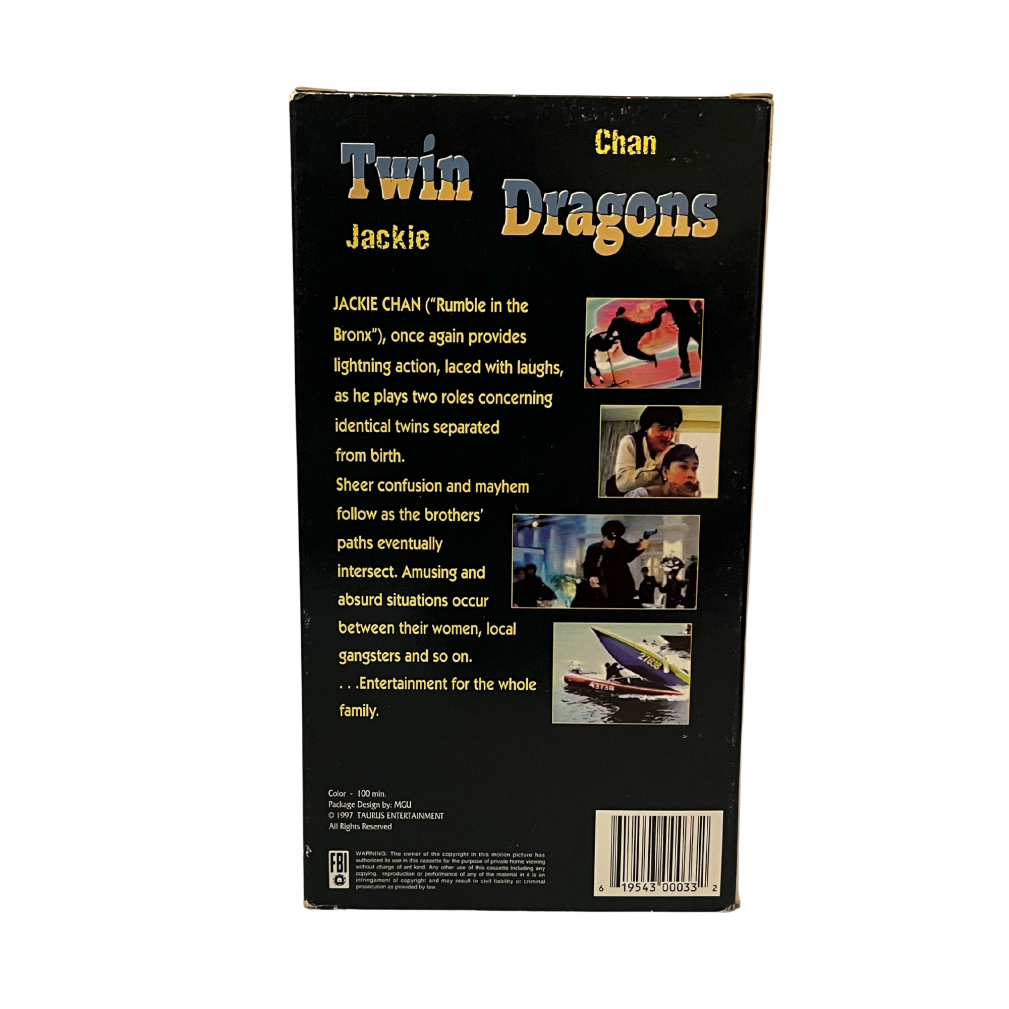 Twin Dragons VHS Tape