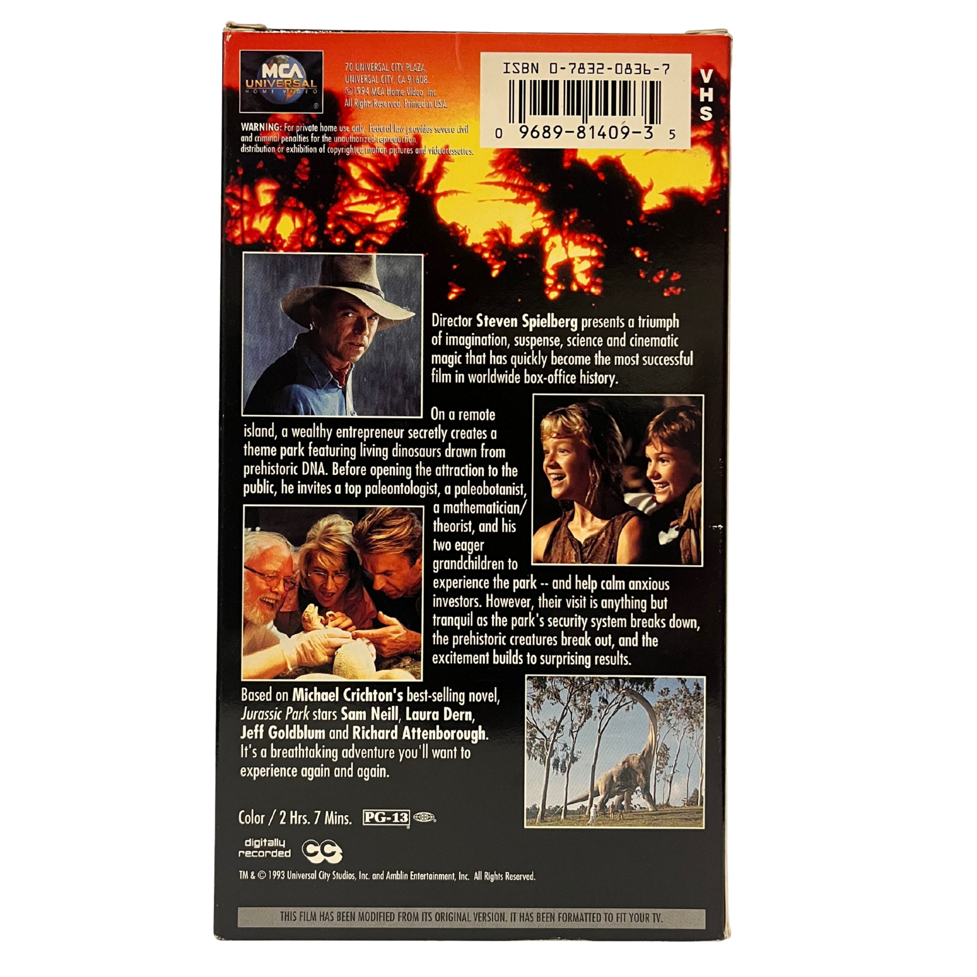 Jurassic Park VHS Tape