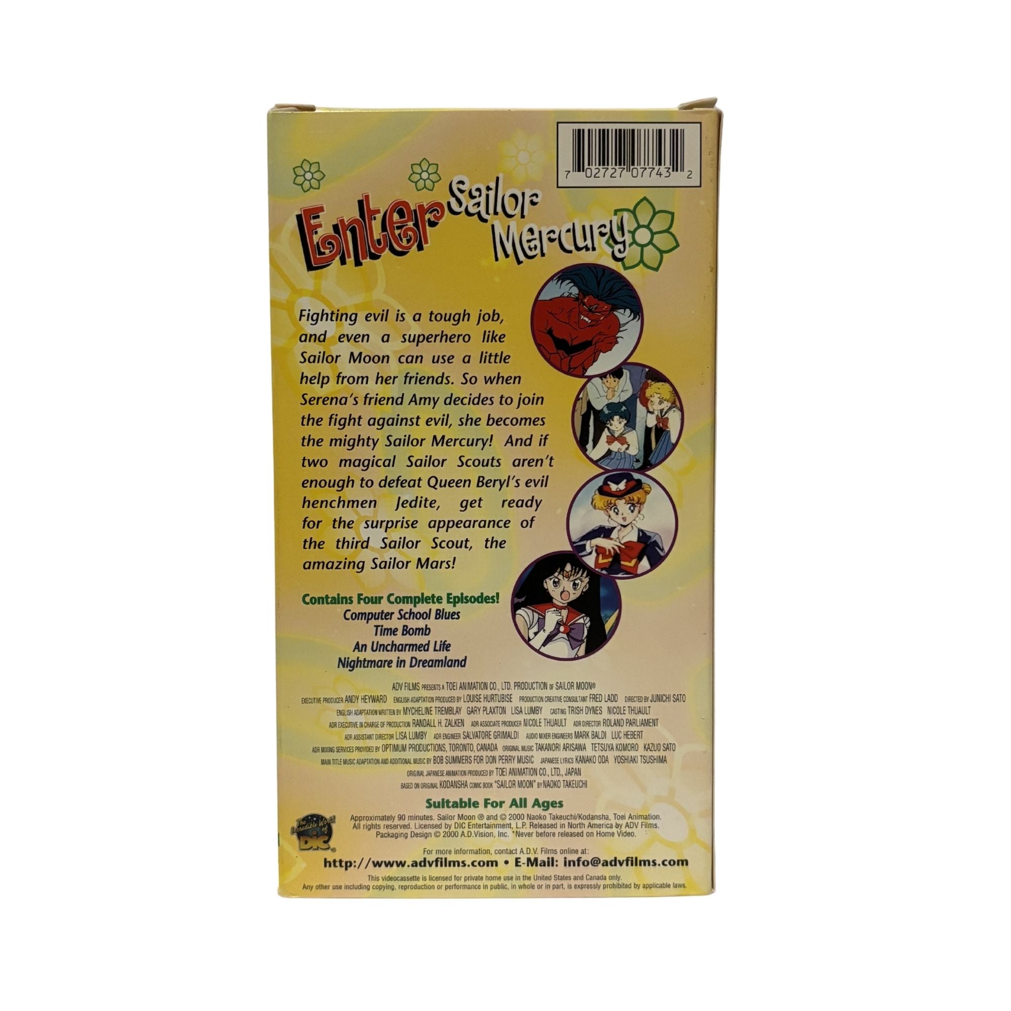 Sailor Moon: The Power of Friendship VHS Tape